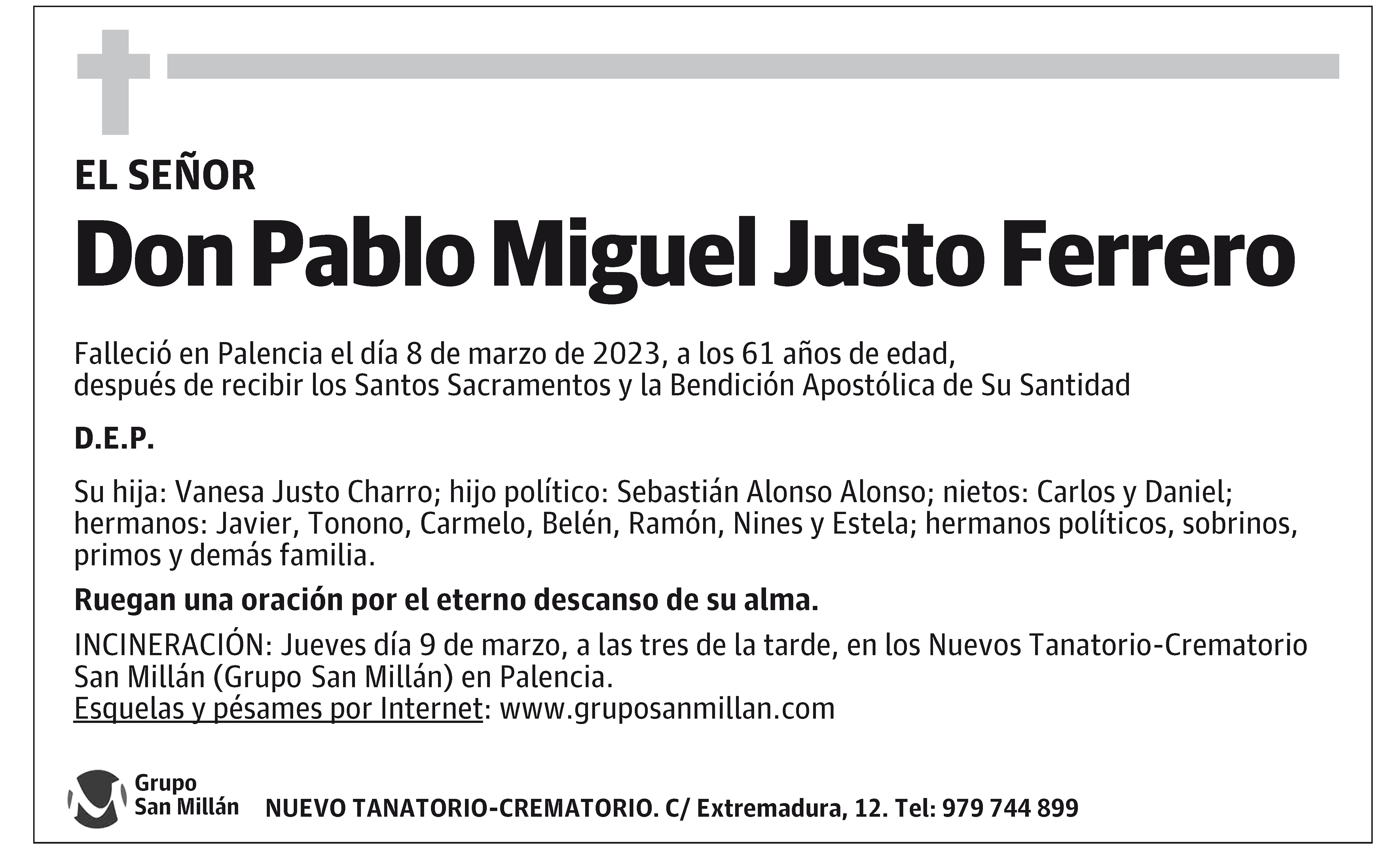 Pablo Miguel Justo Ferrero