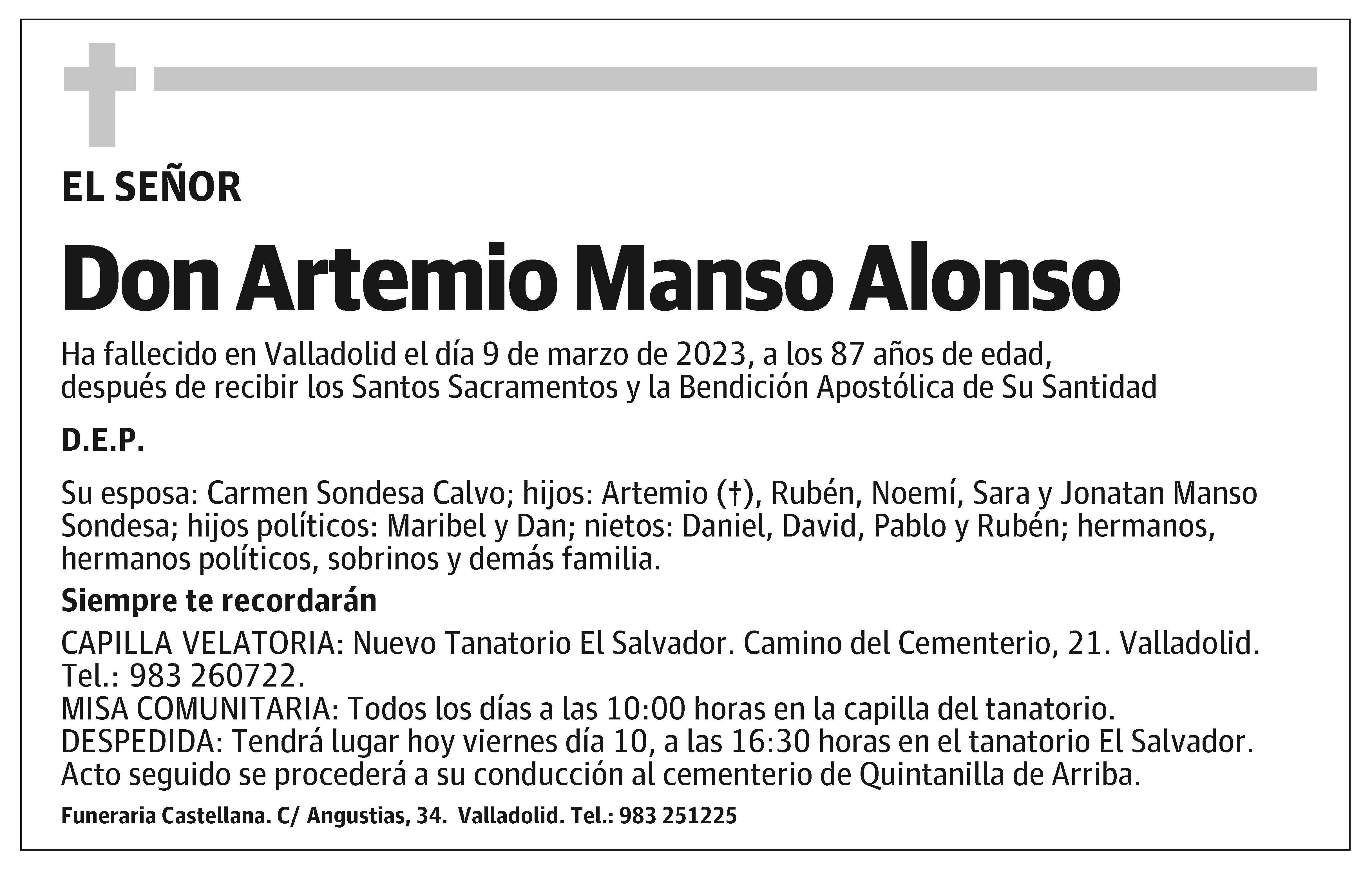 Artemio Manso Alonso