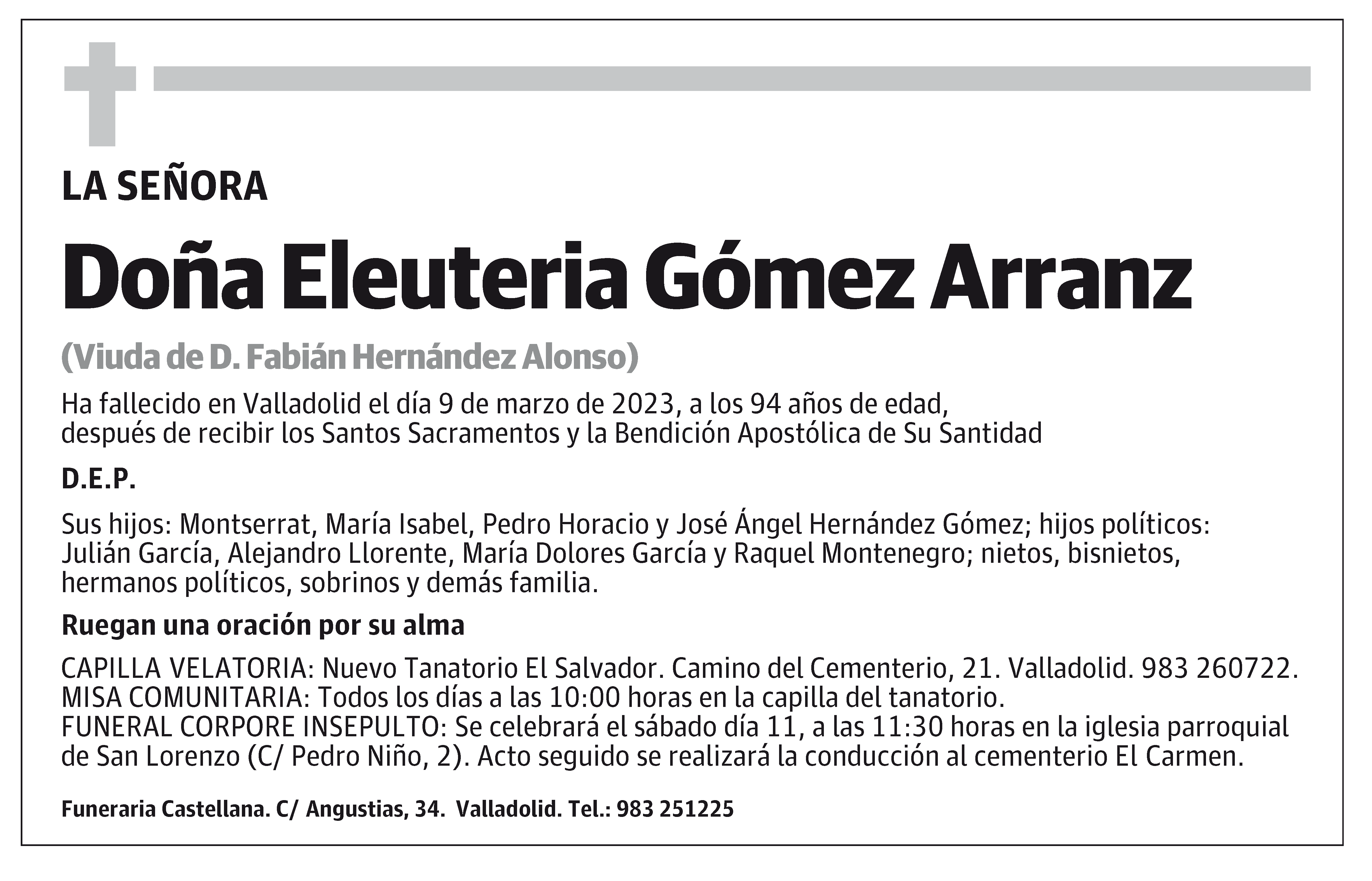 Eleuteria Gómez Arranz