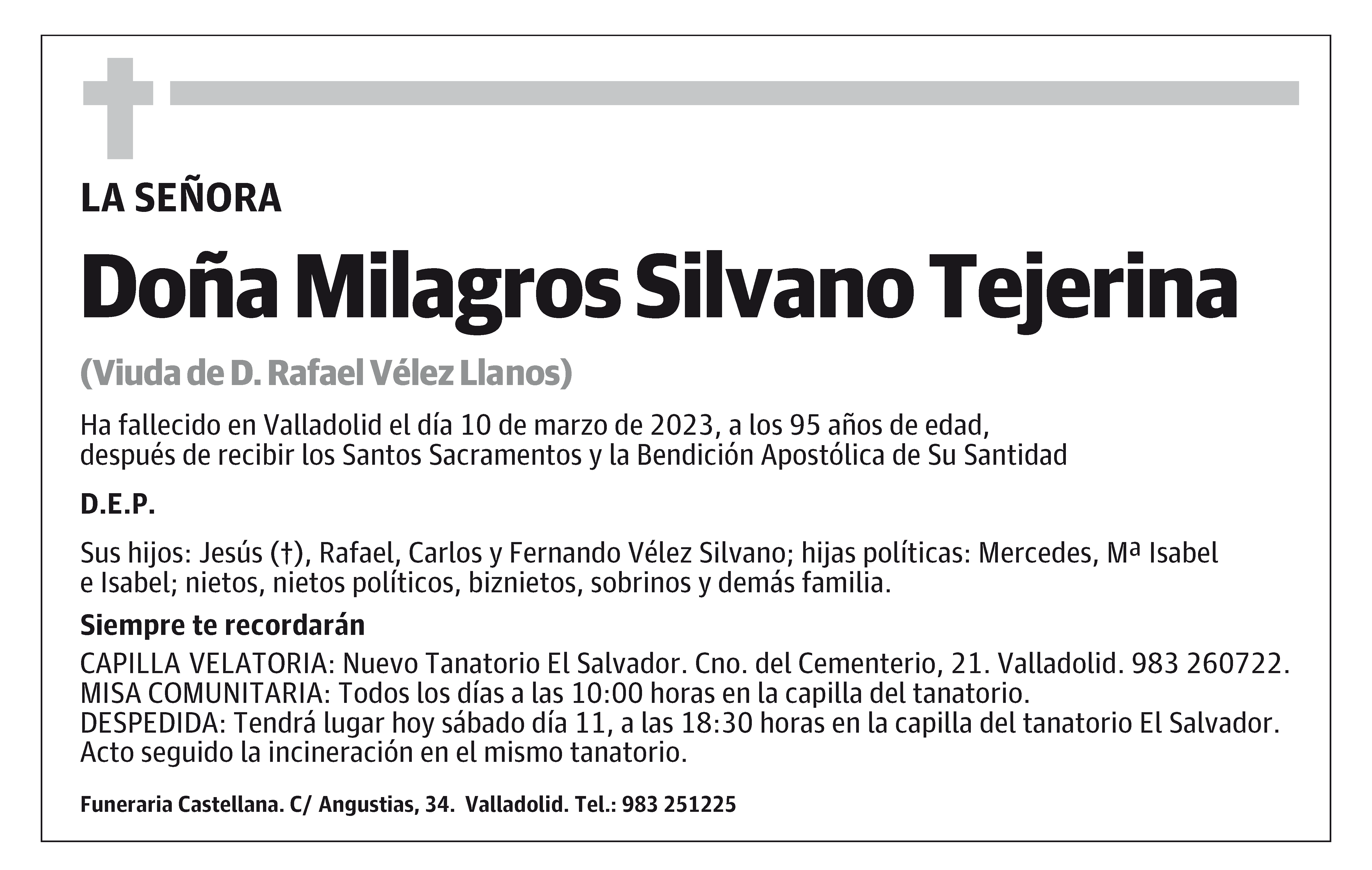 Milagros Silvano Tejerina