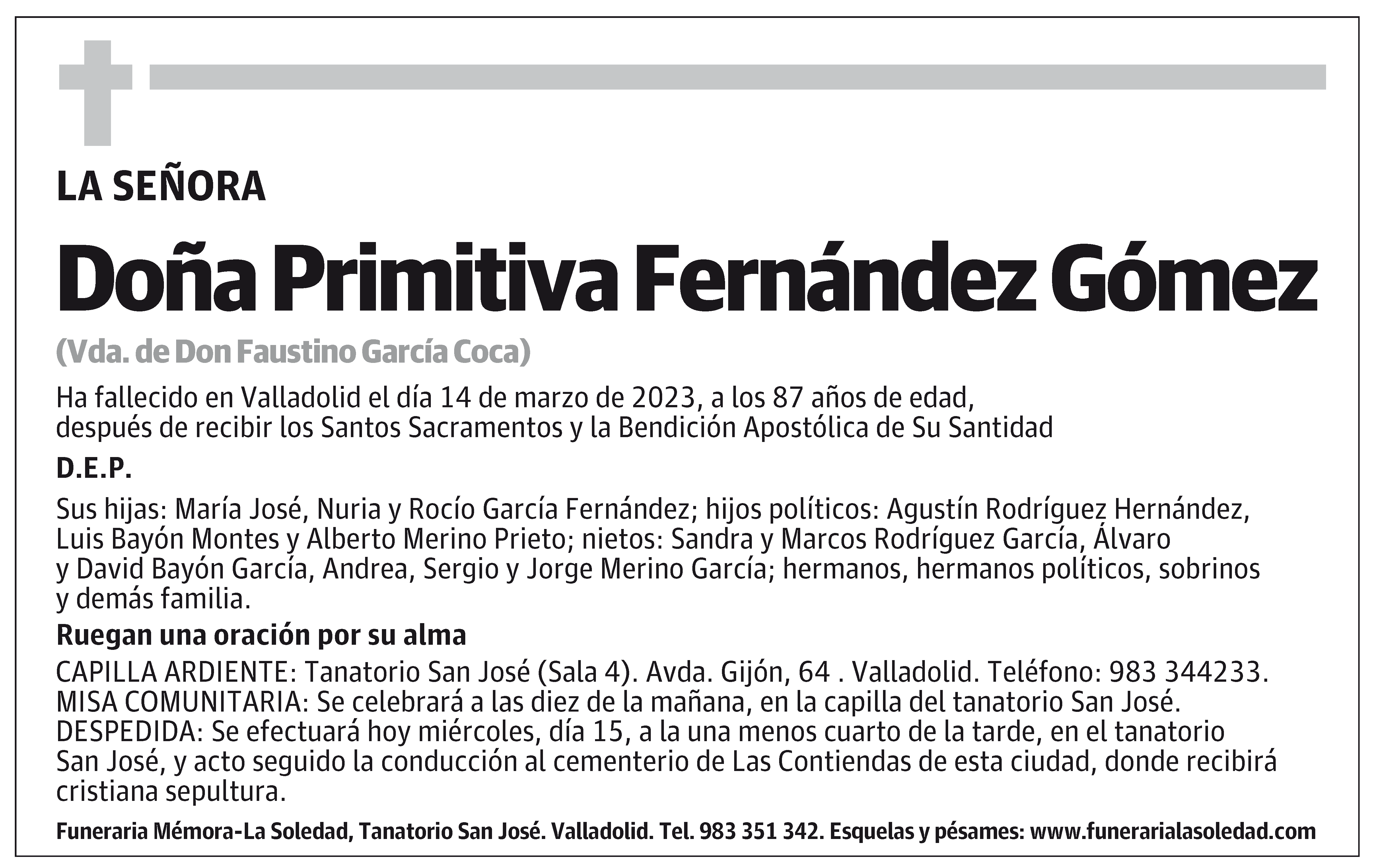 Primitiva Fernández Gómez