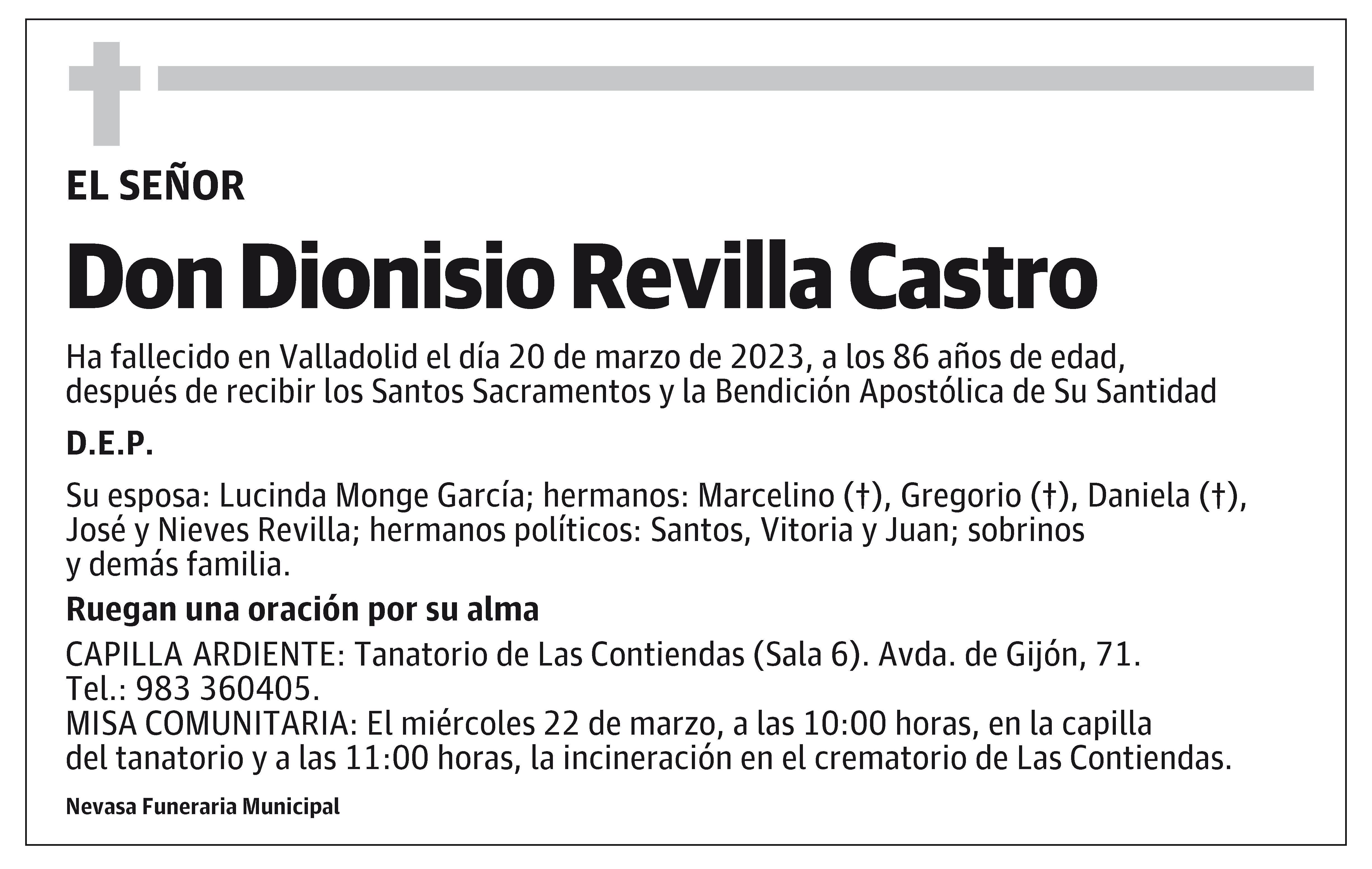 Dionisio Revilla Castro