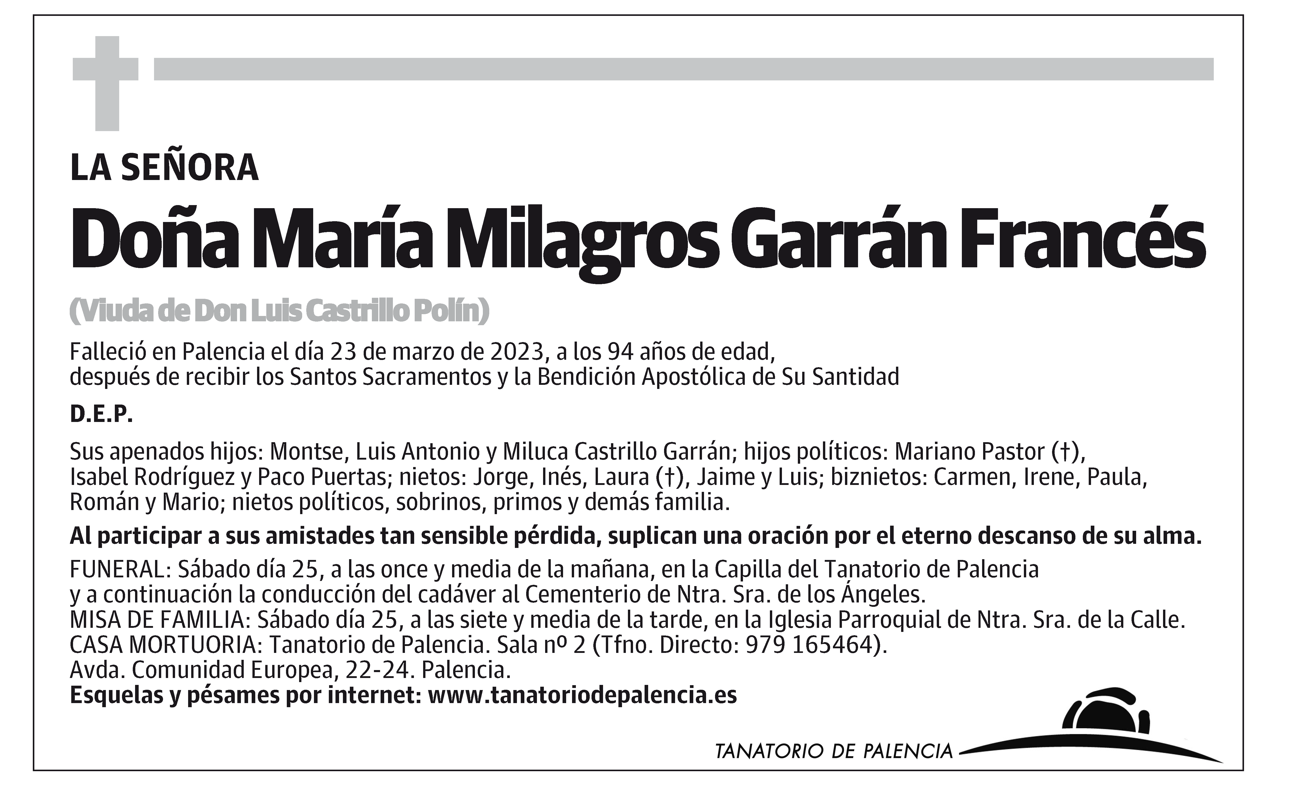 María Milagros Garrán Francés