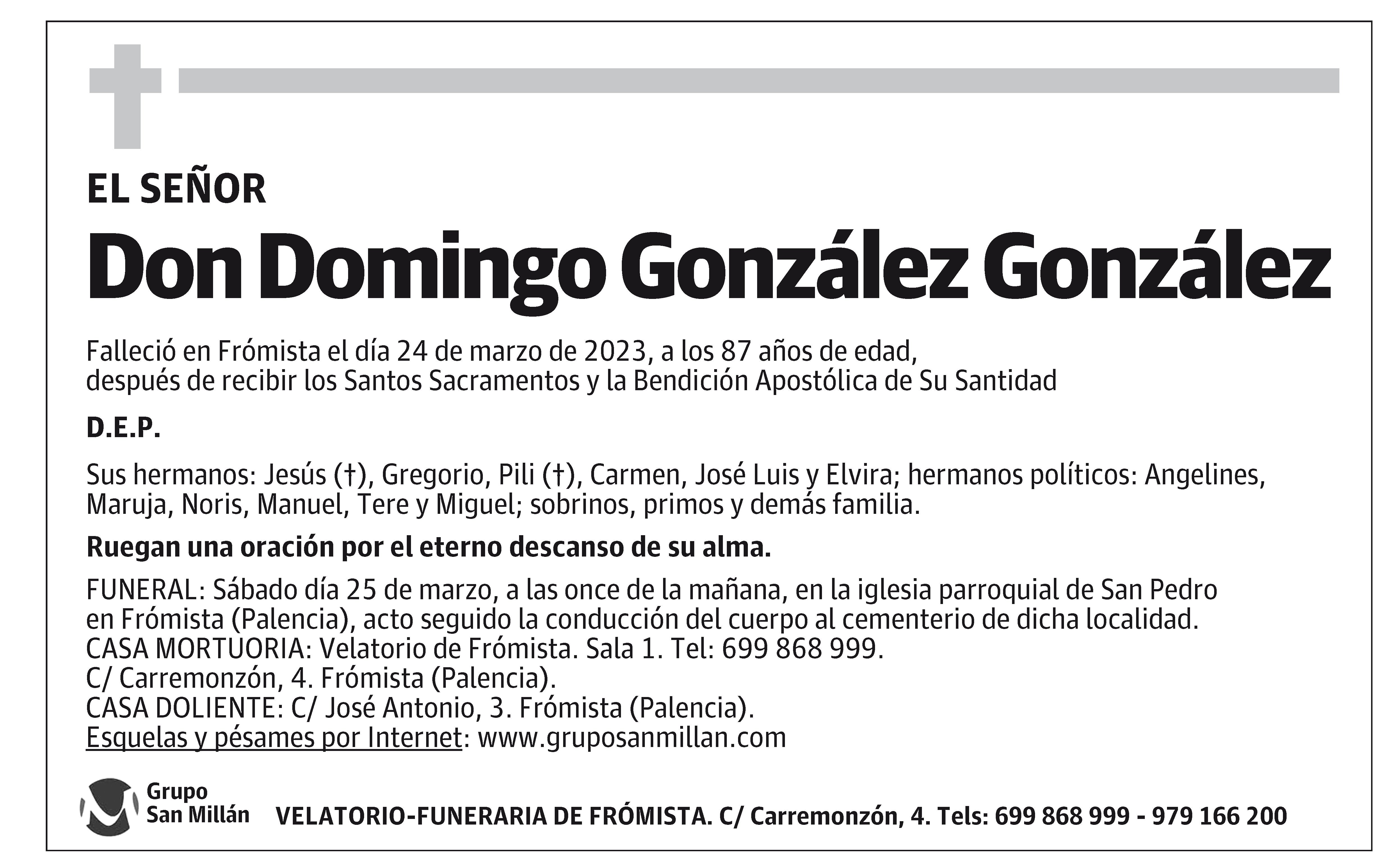 Domingo González González