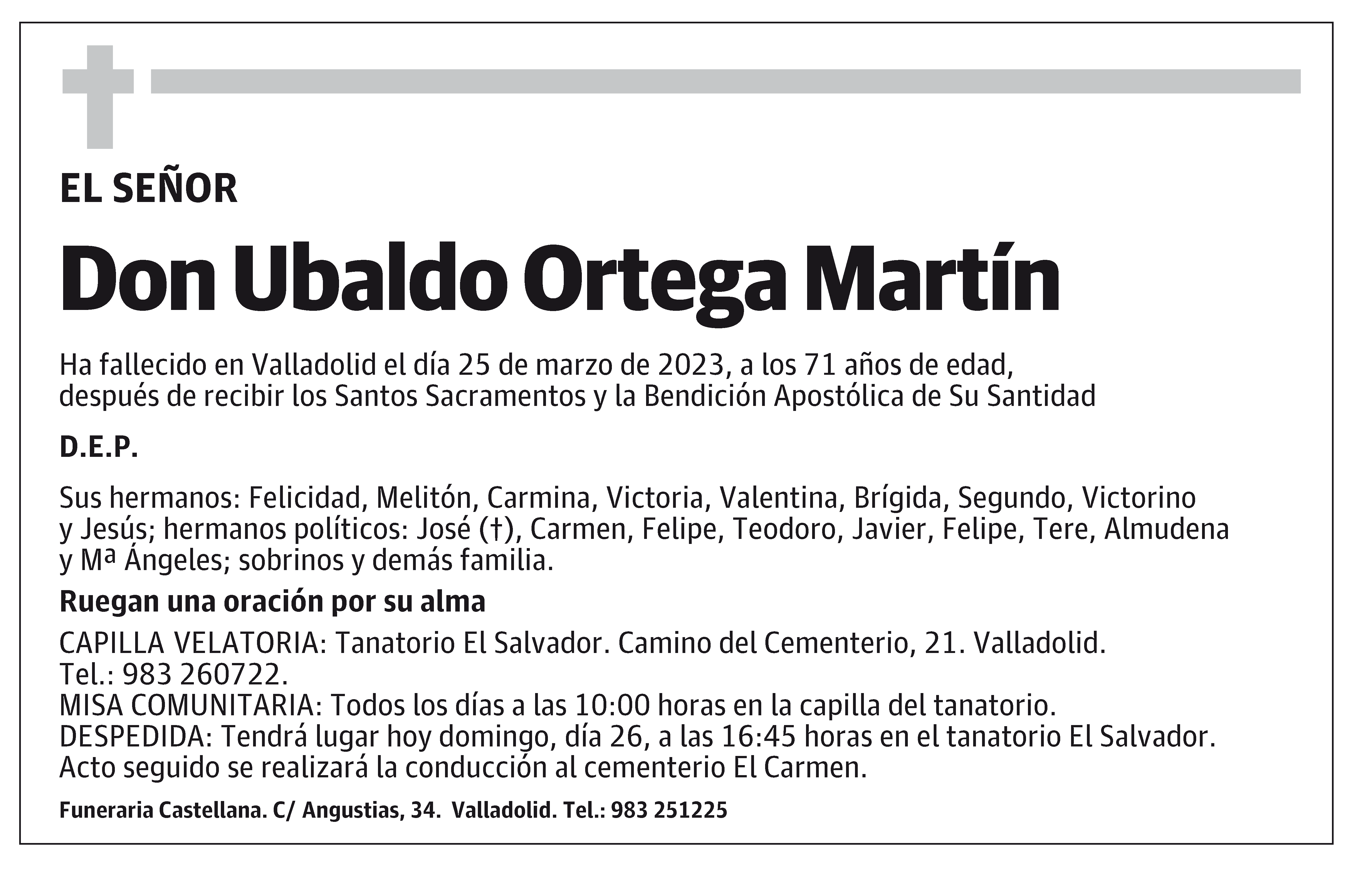 Ubaldo Ortega Martín