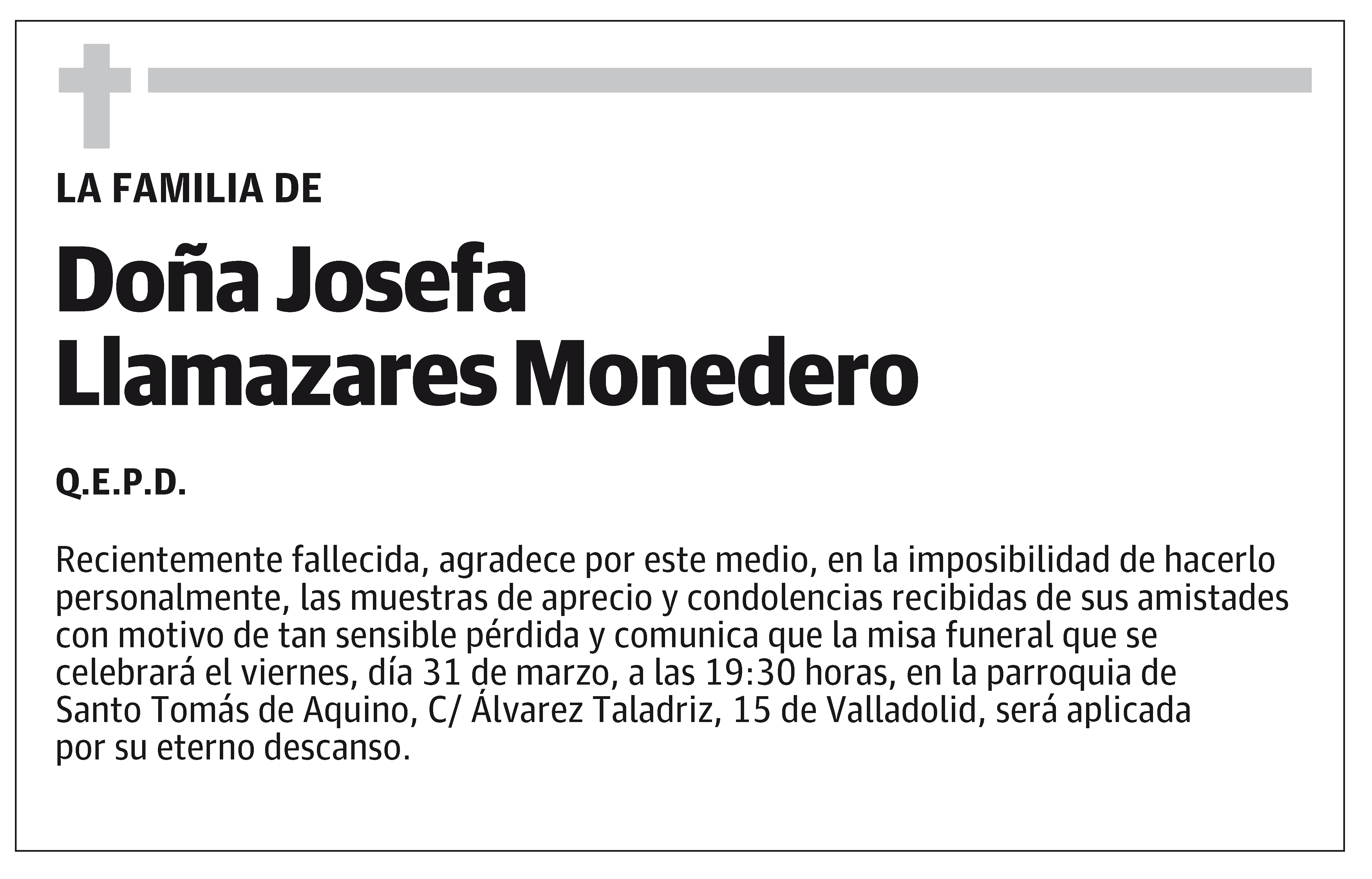 Josefa Llamazares Monedero