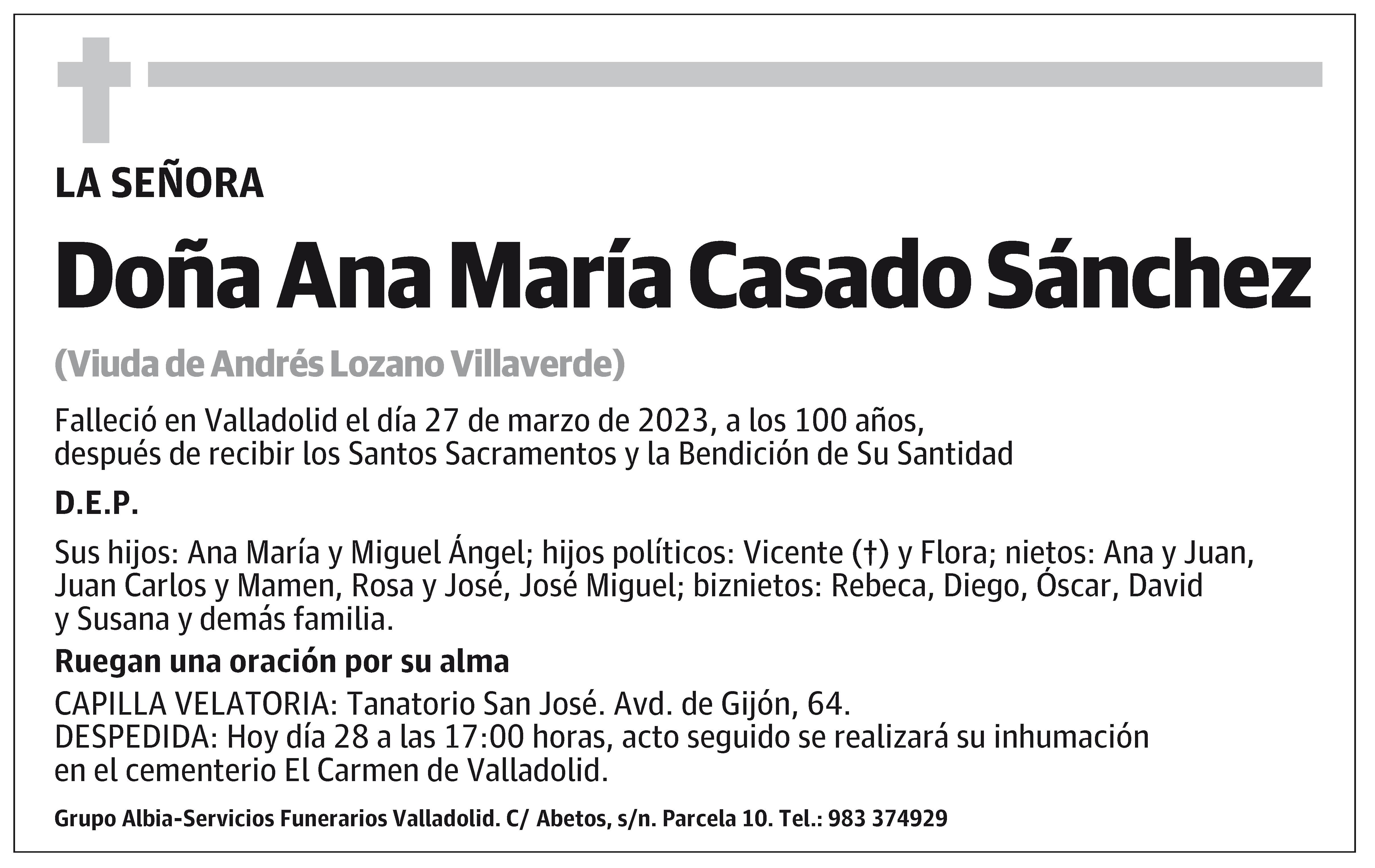 Ana María Casado Sánchez