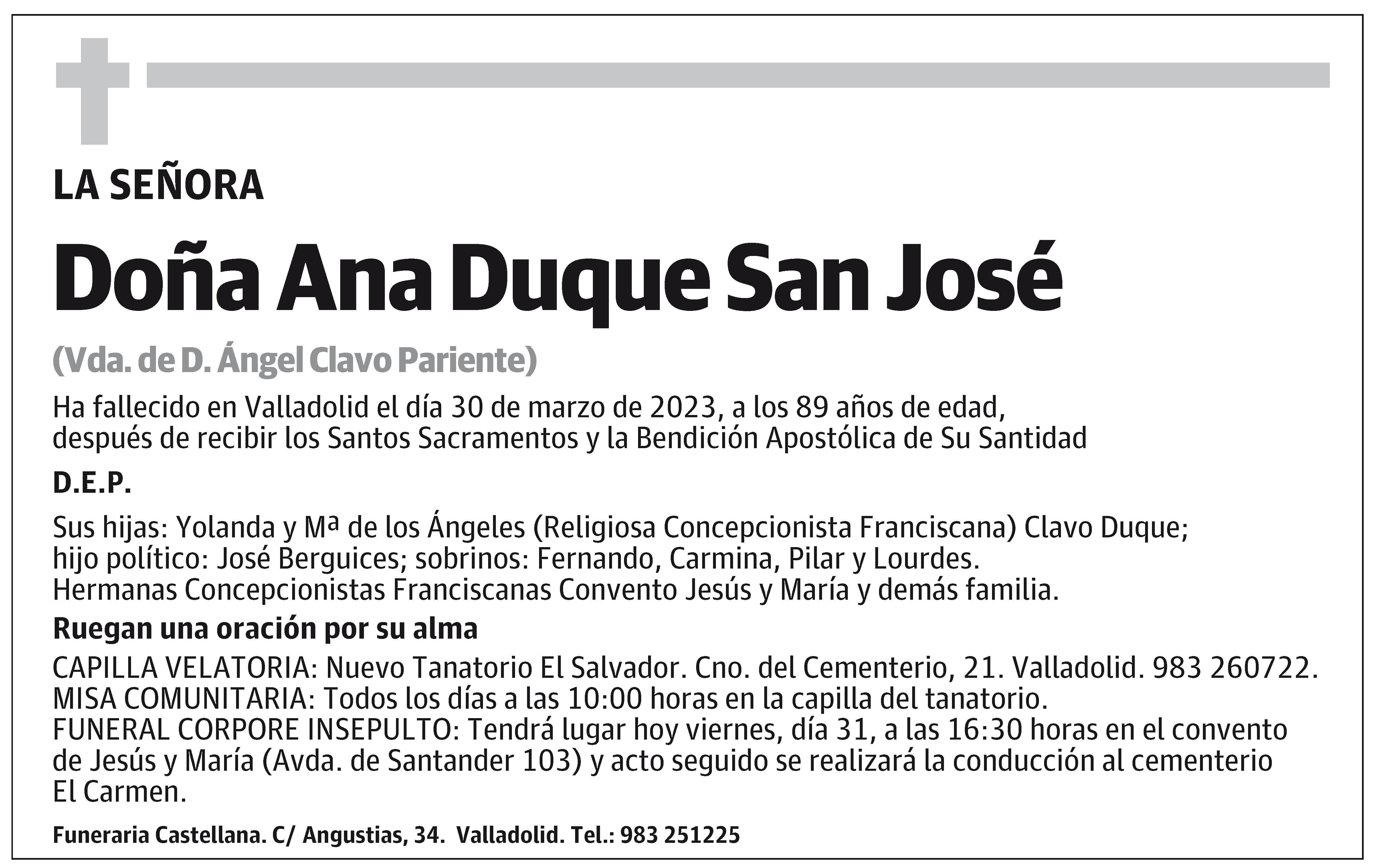 Ana Duque San José