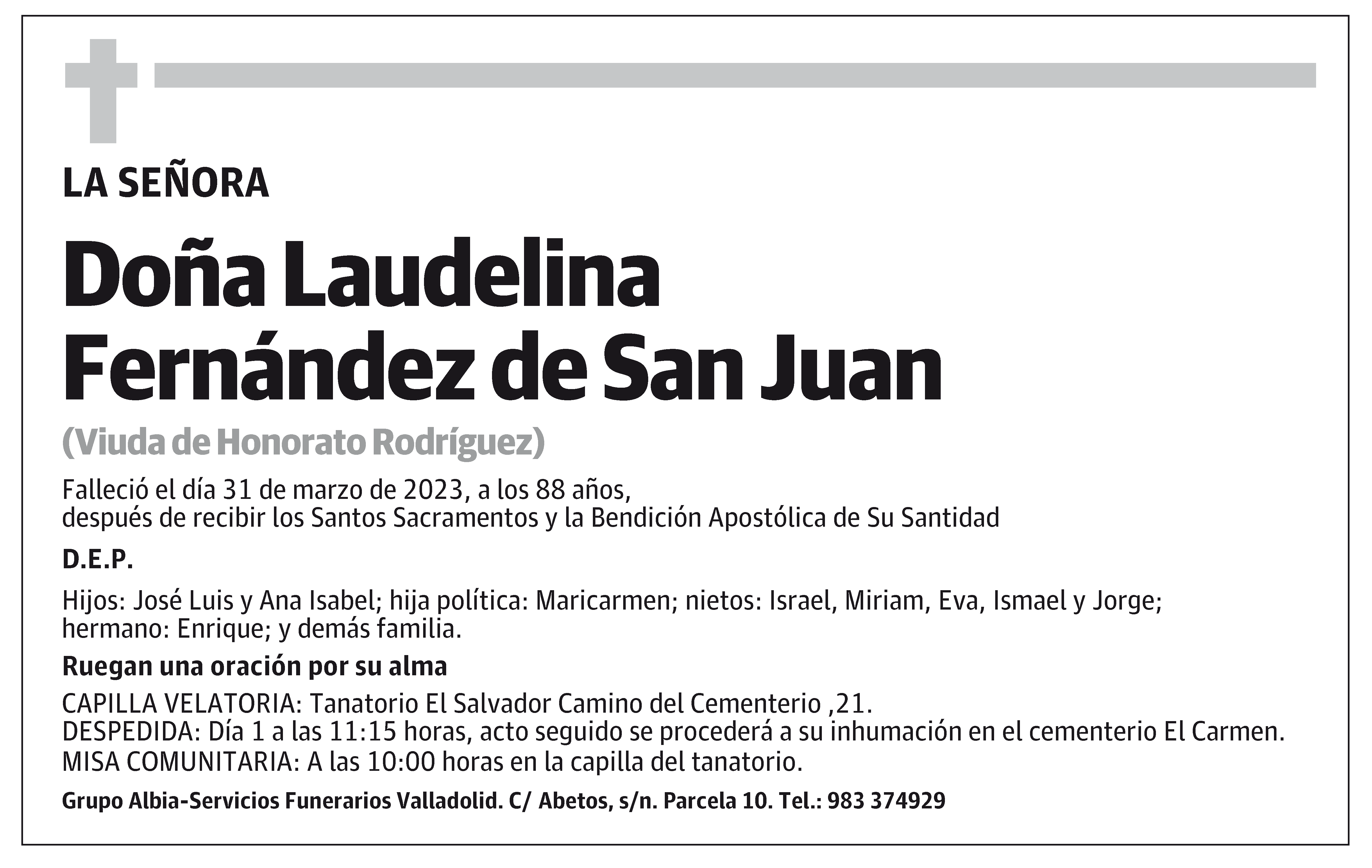 Laudelina Fernández de San Juan