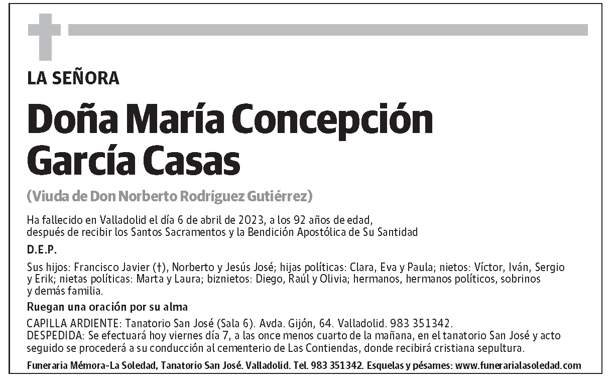 María Concepción García Casas