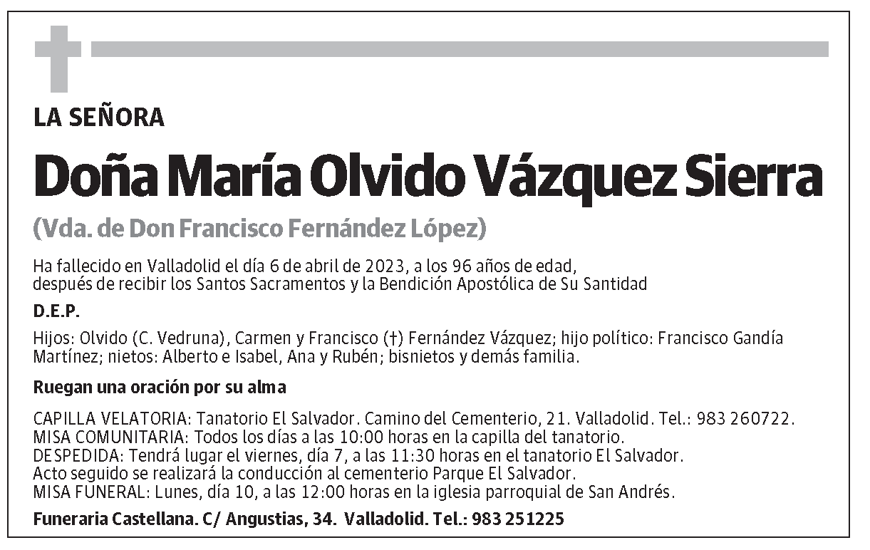 María Olvido Vázquez Sierra