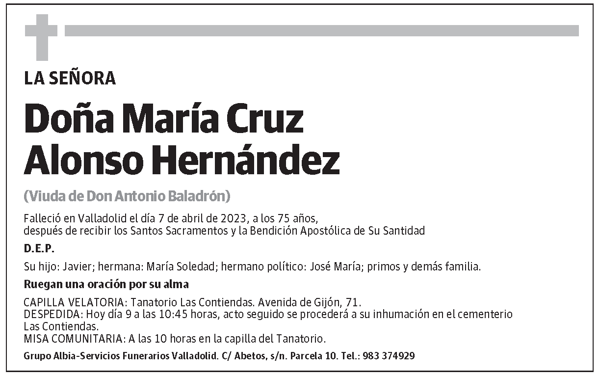 María Cruz Alonso Hernández