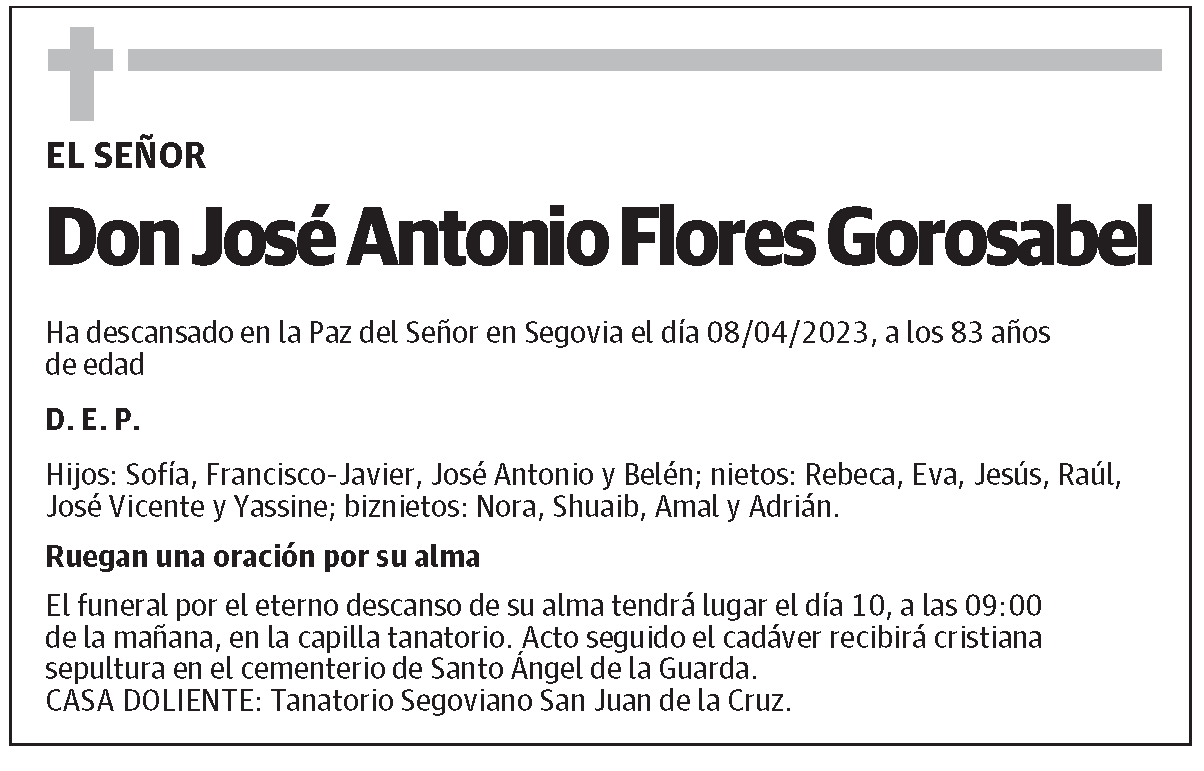 José Antonio Flores Gorosabel