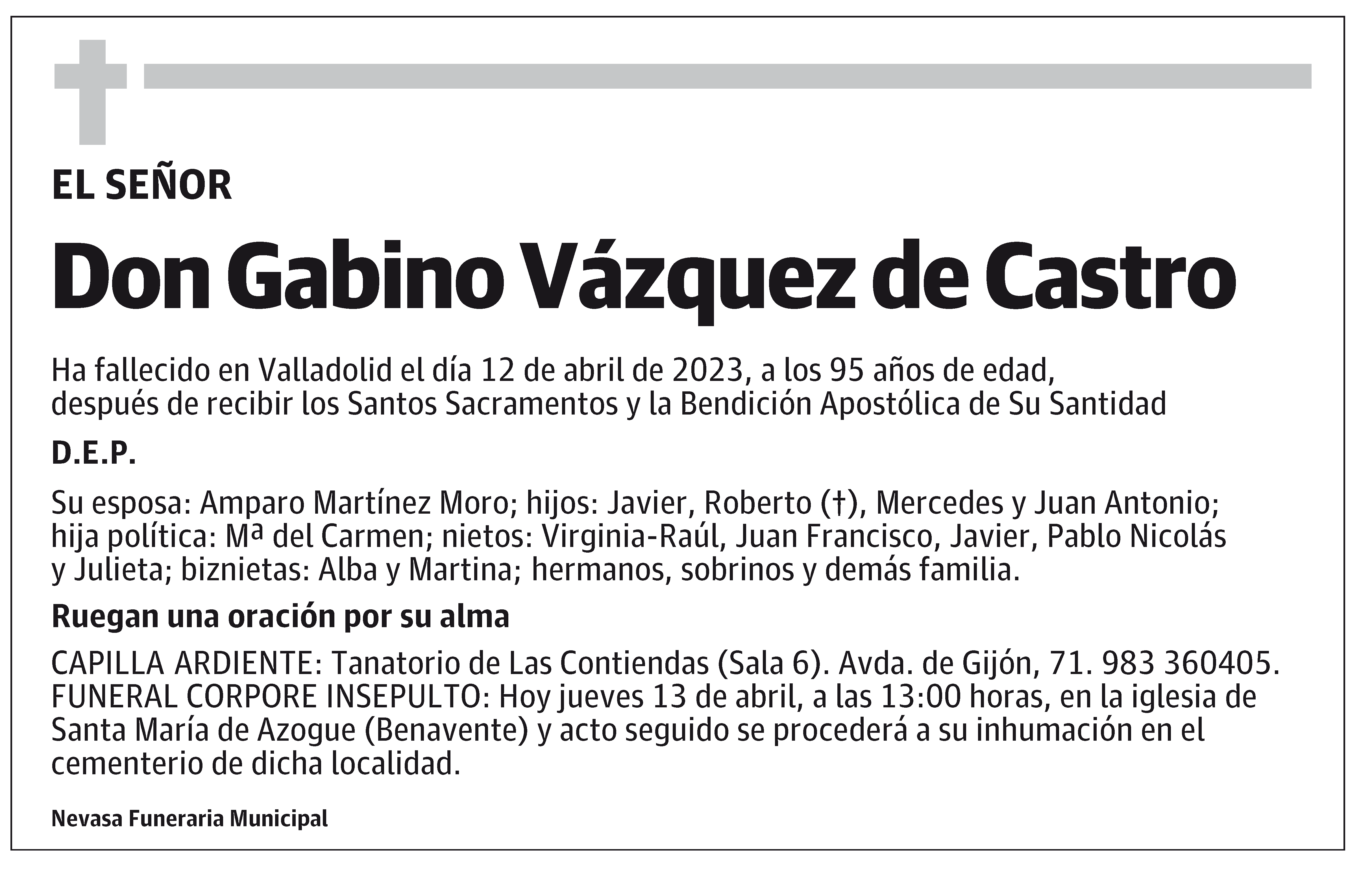 Gabino Vázquez de Castro