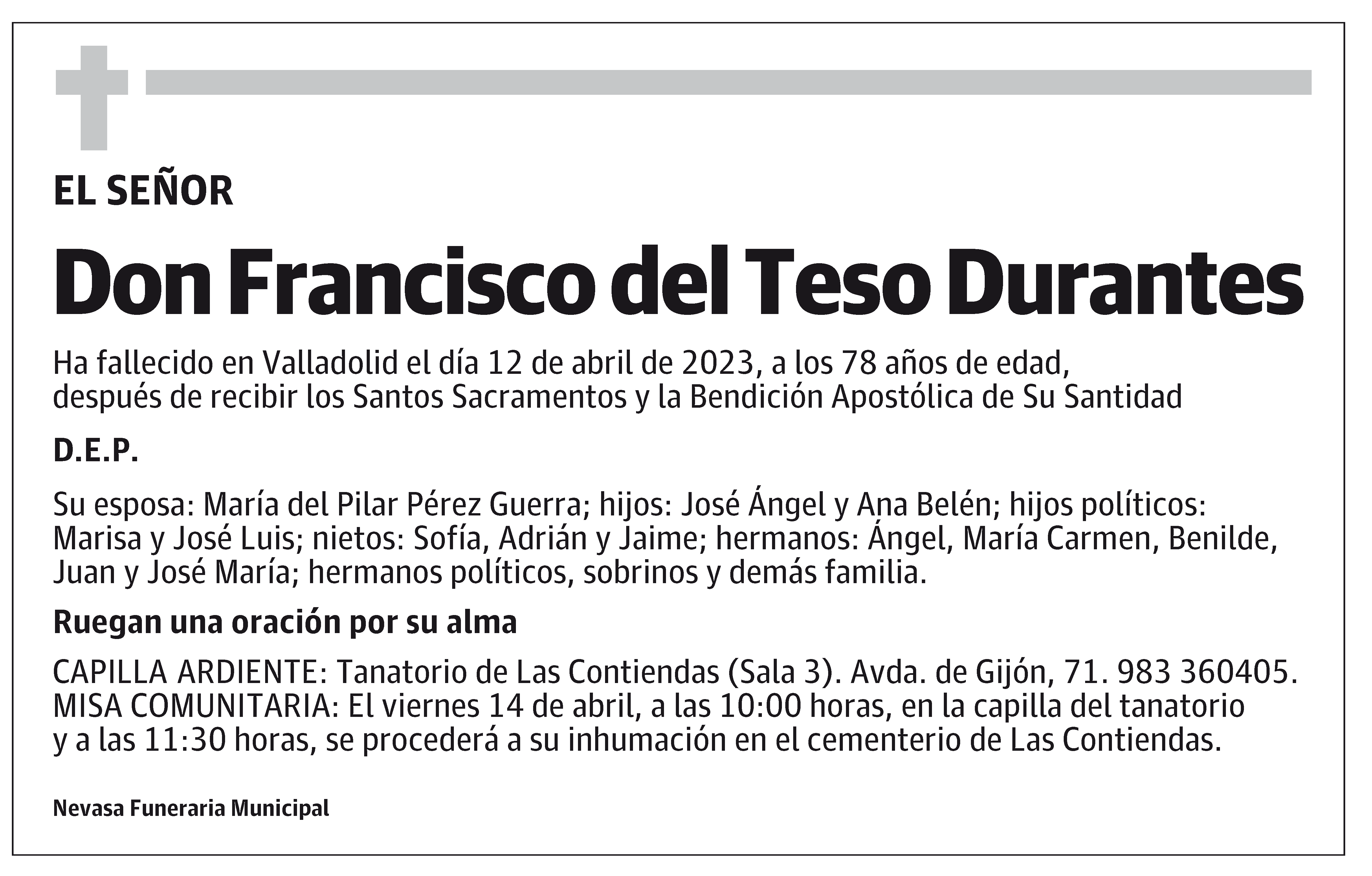 Francisco del Teso Durantes