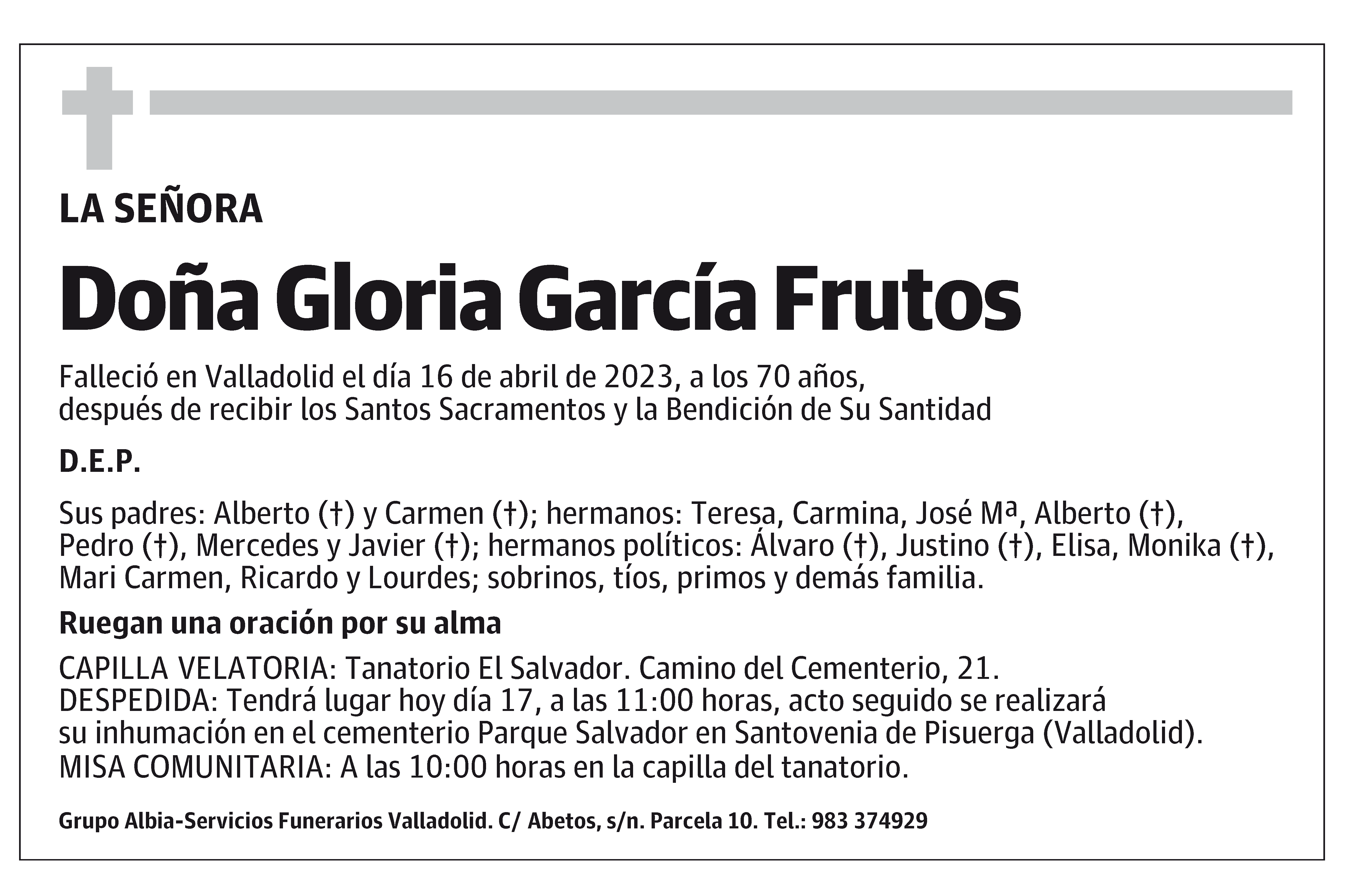 Gloria García Frutos