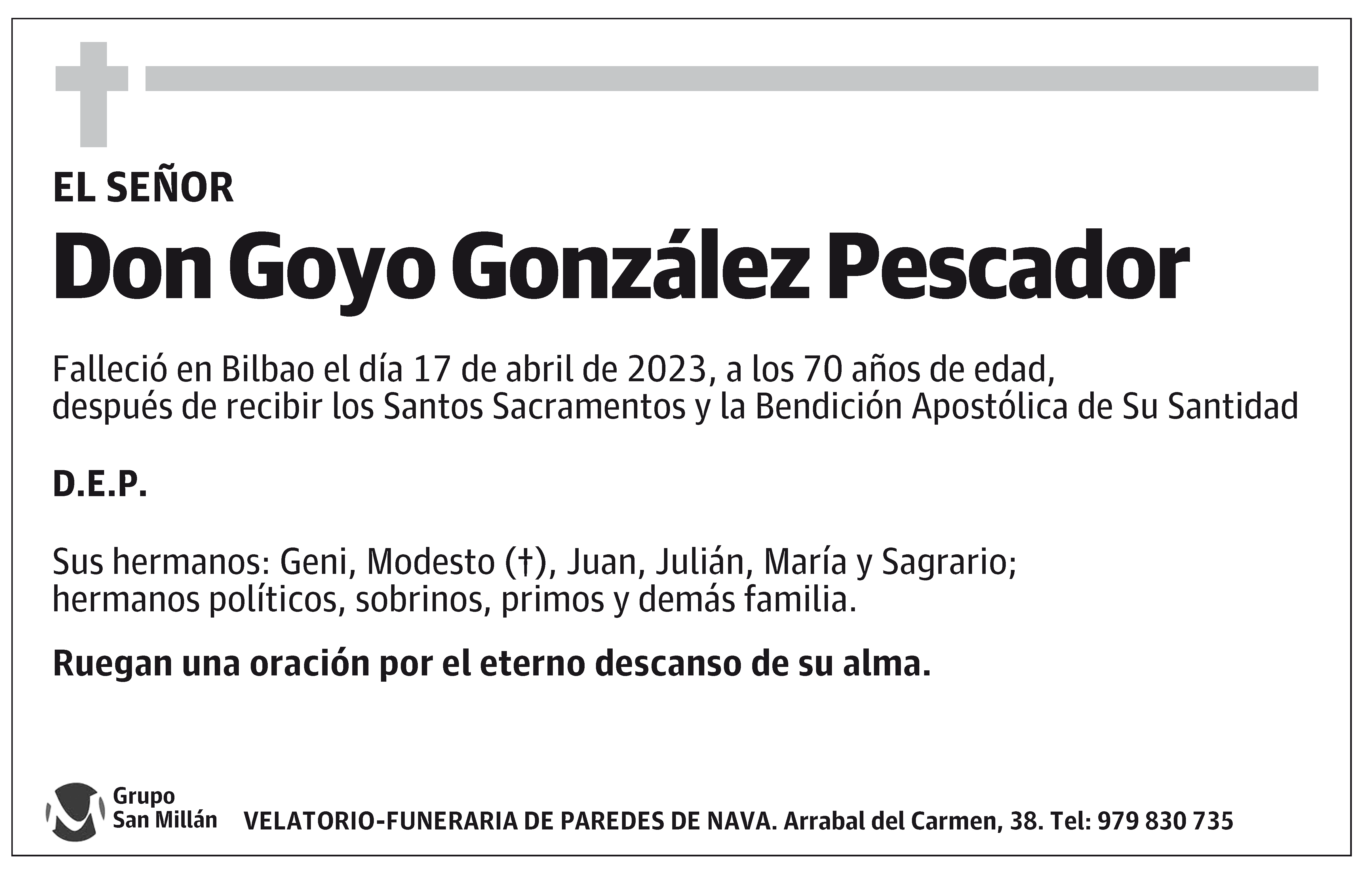 Goyo González Pescador