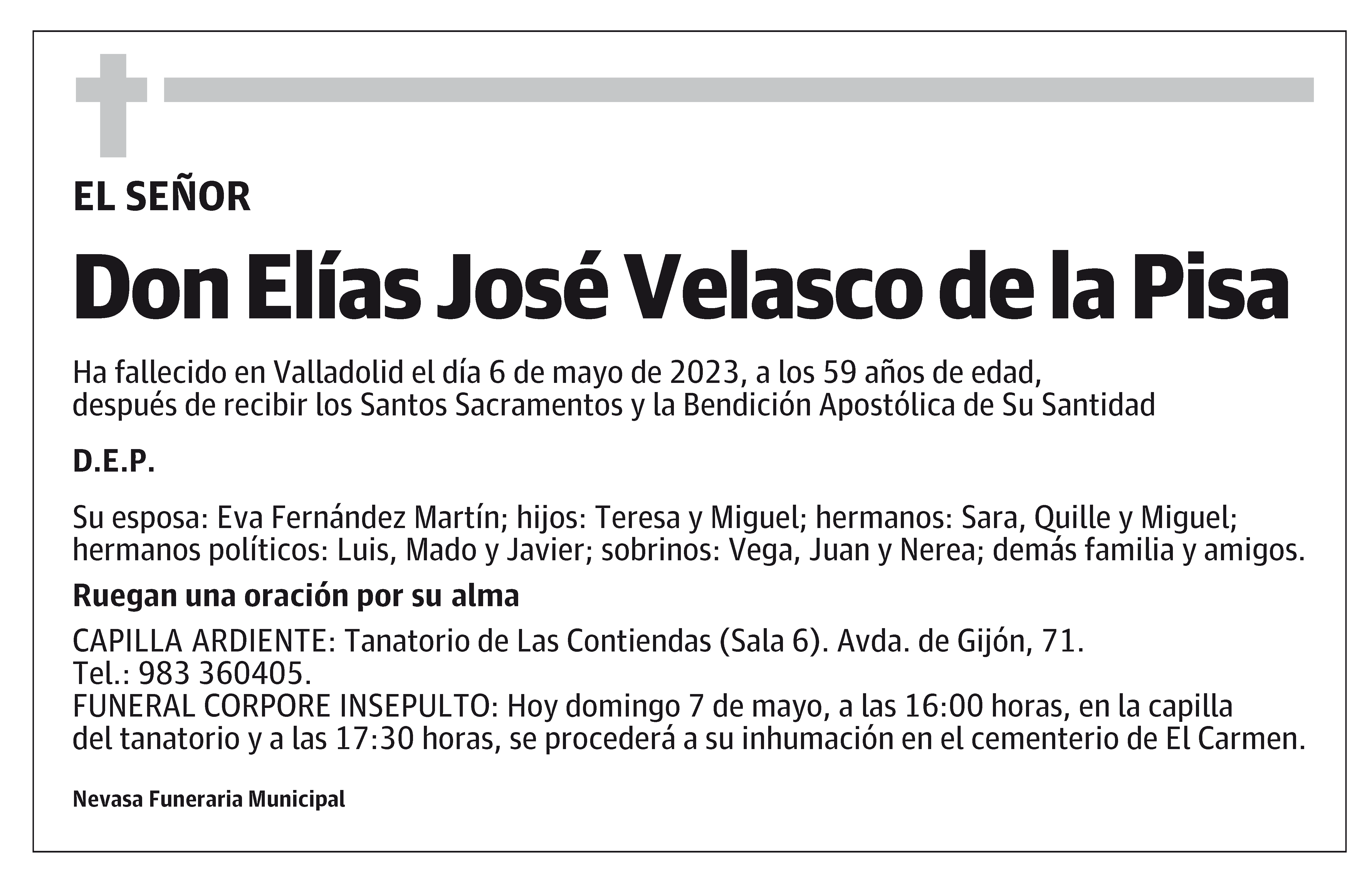 Elías José Velasco de la Pisa