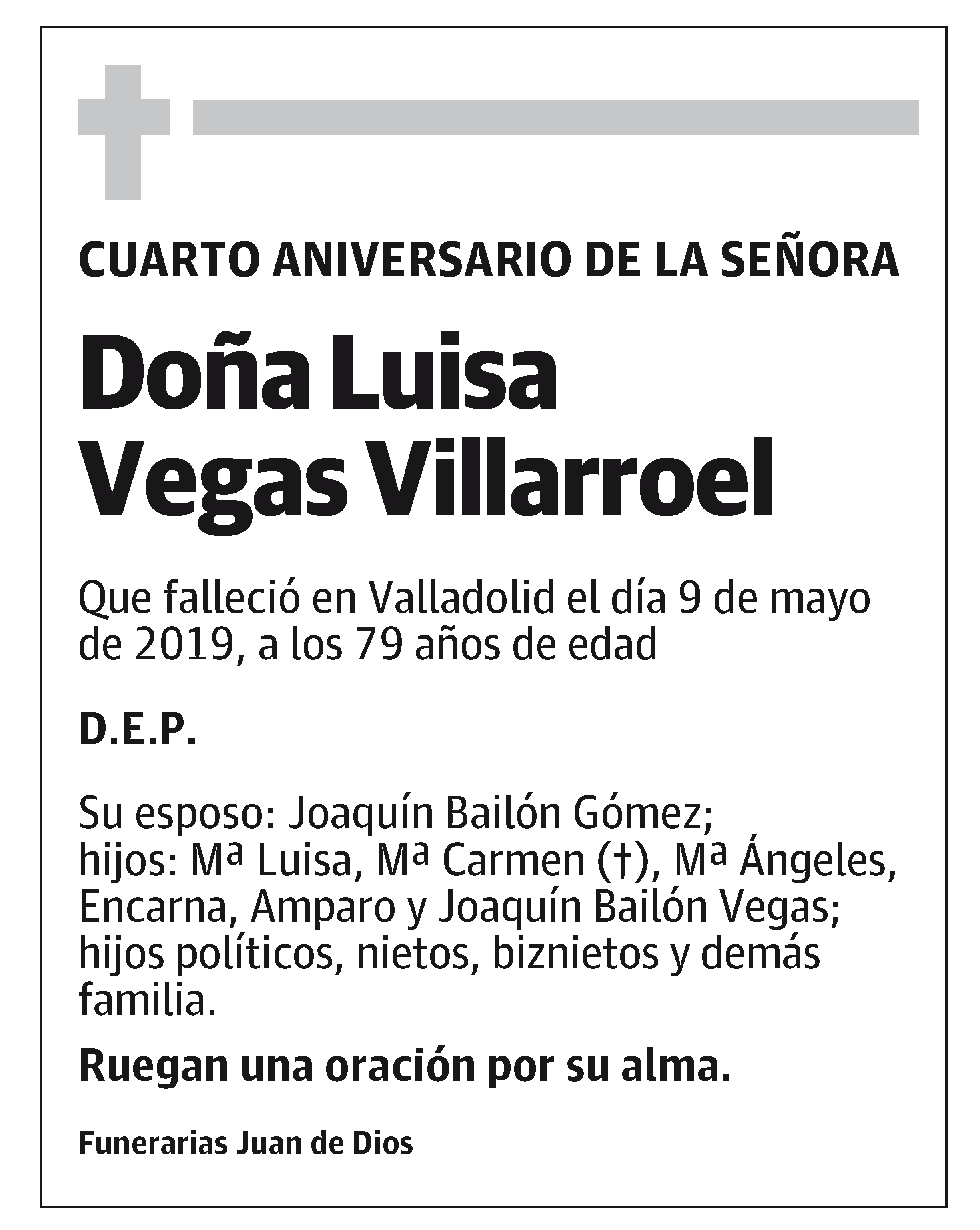 Doña Luisa Vegas Villarroel