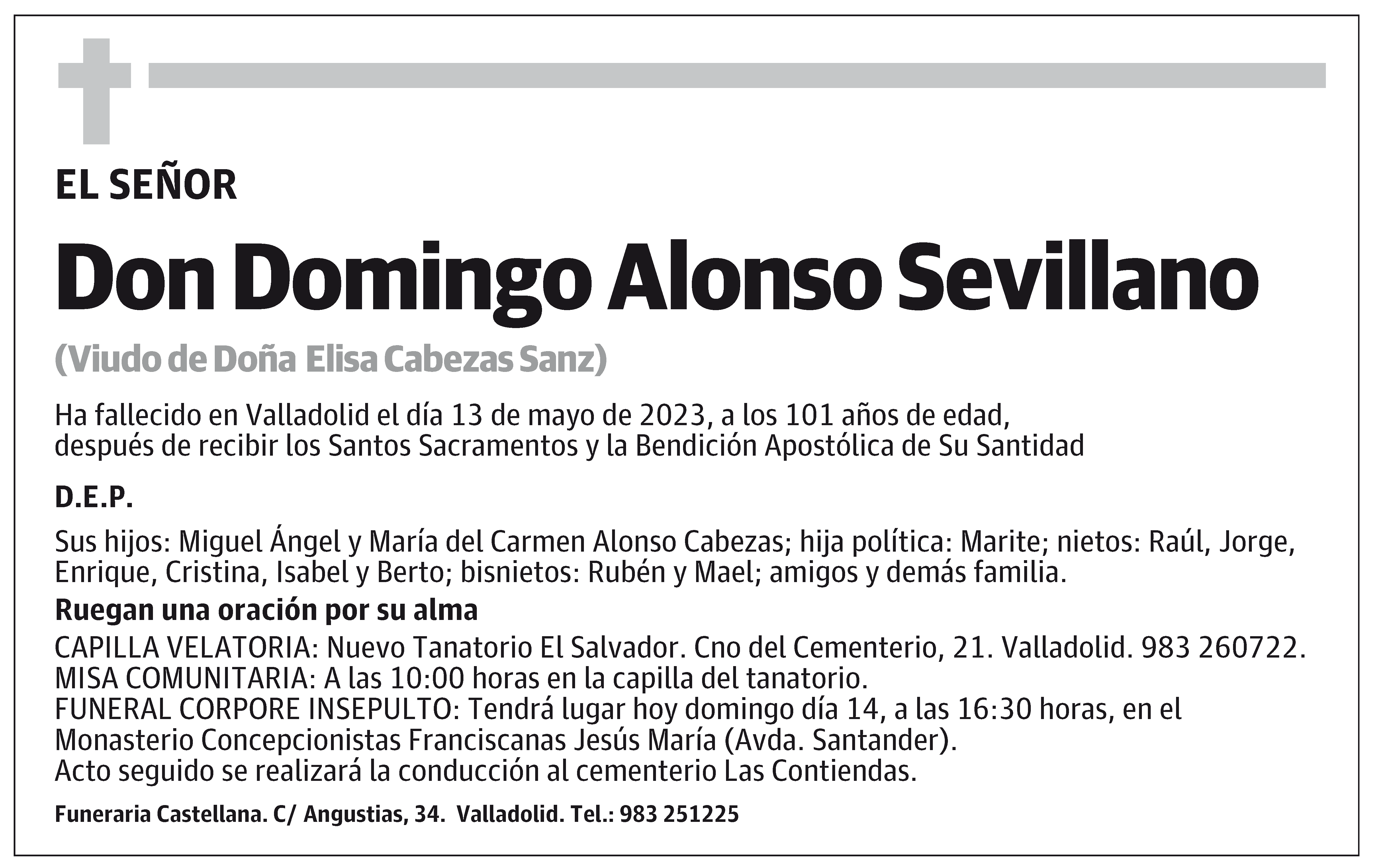 Domingo Alonso Sevillano