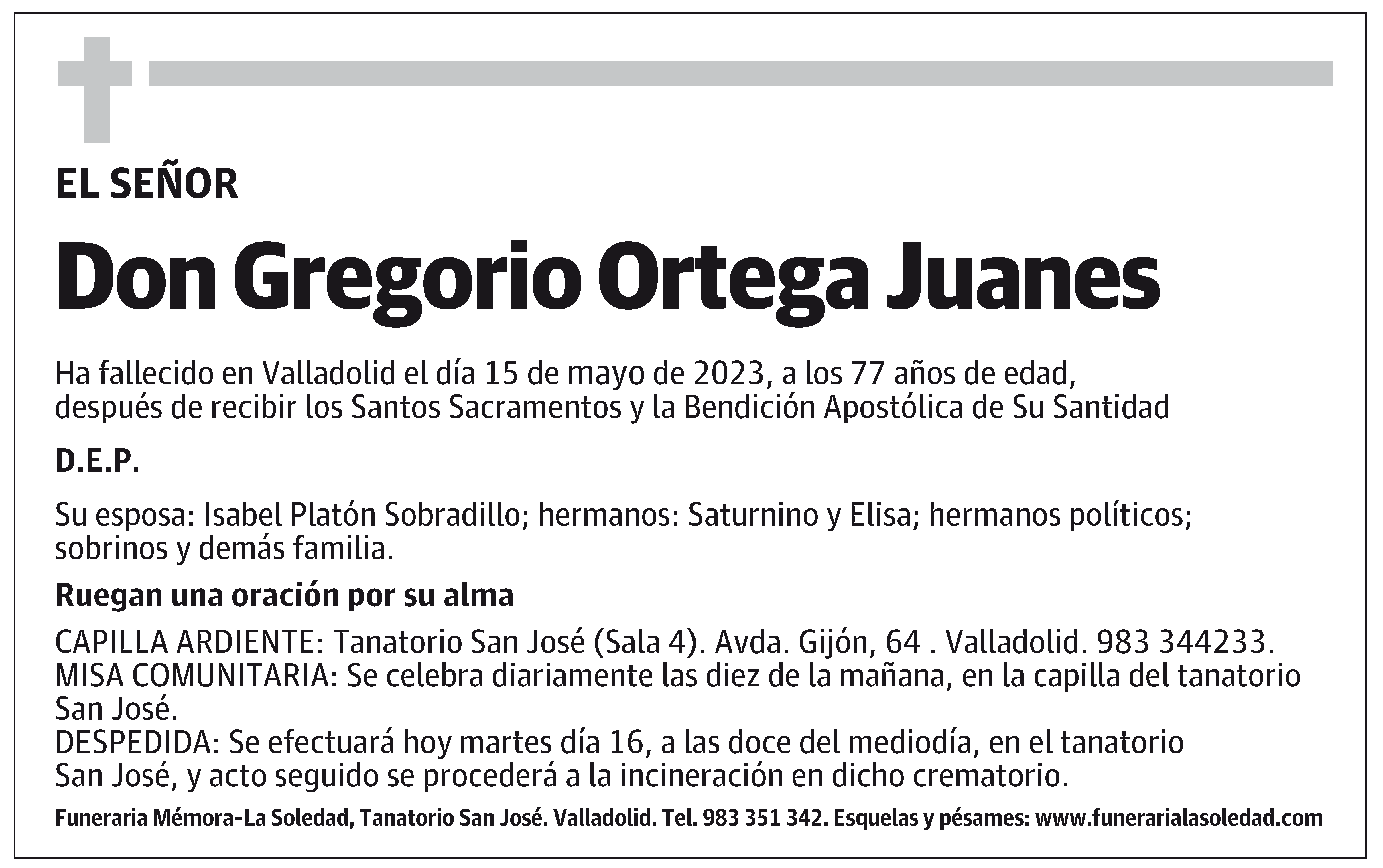 Gregorio Ortega Juanes