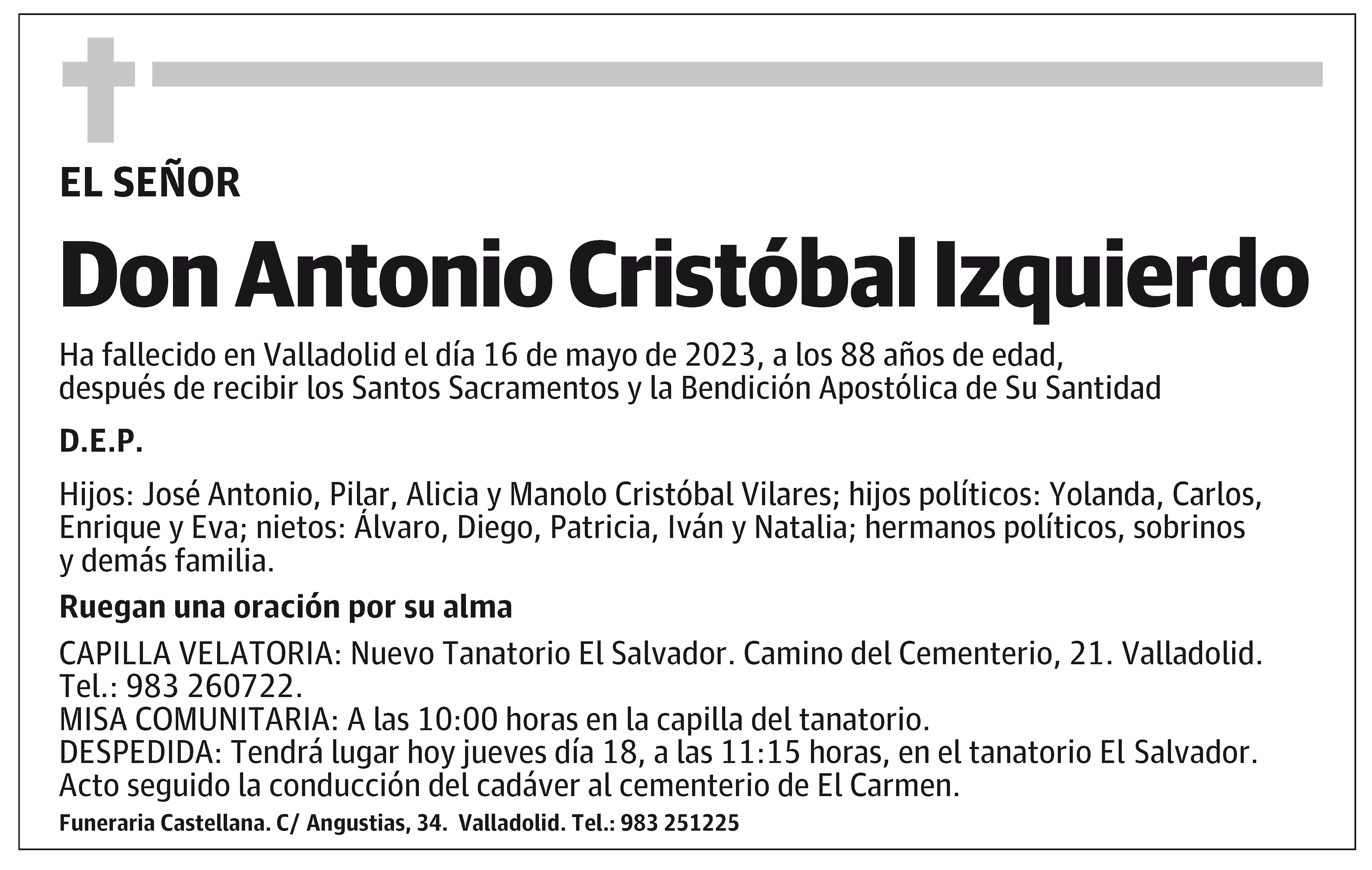 Antonio Cristóbal Izquierdo