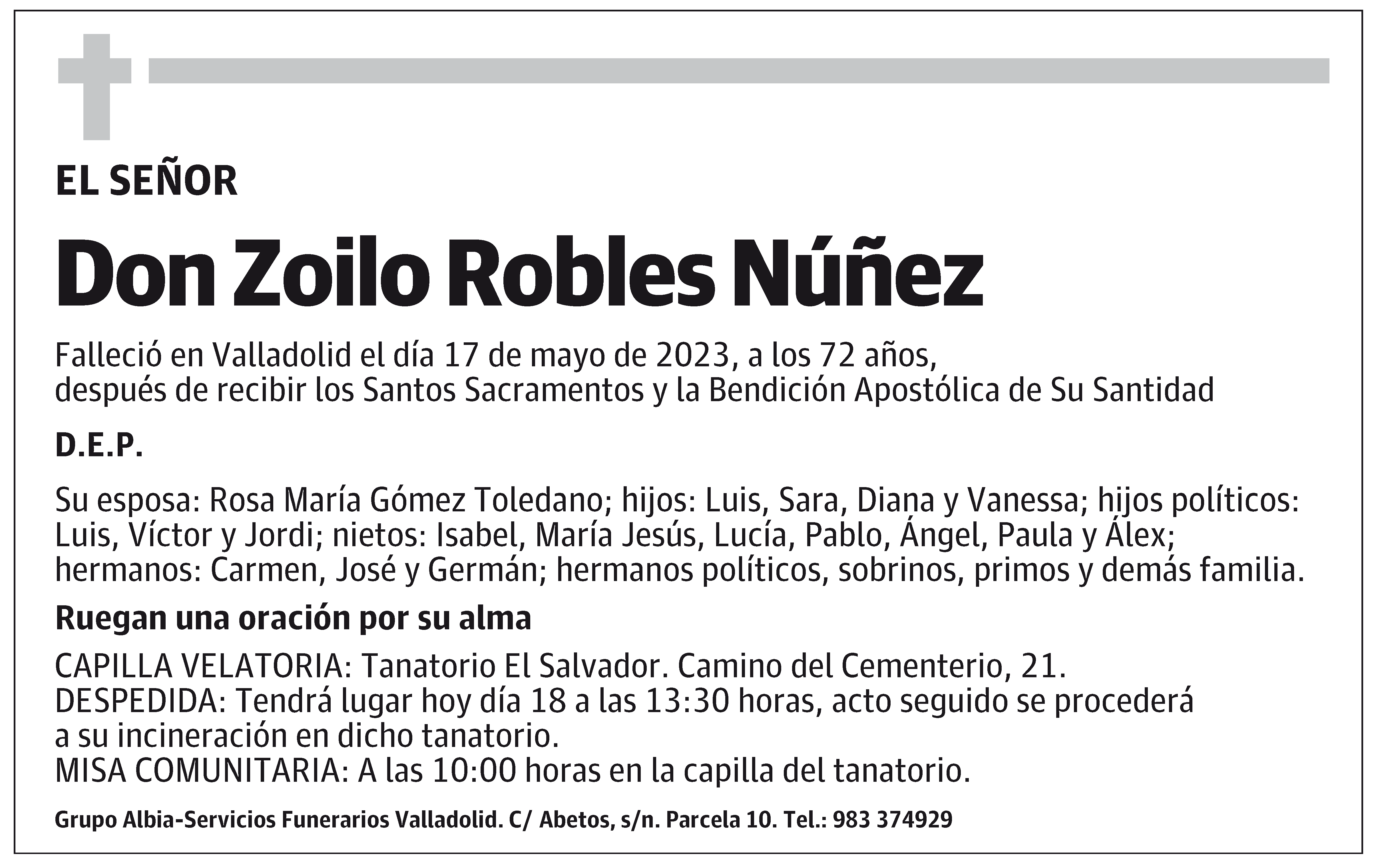 Zoilo Robles Núñez