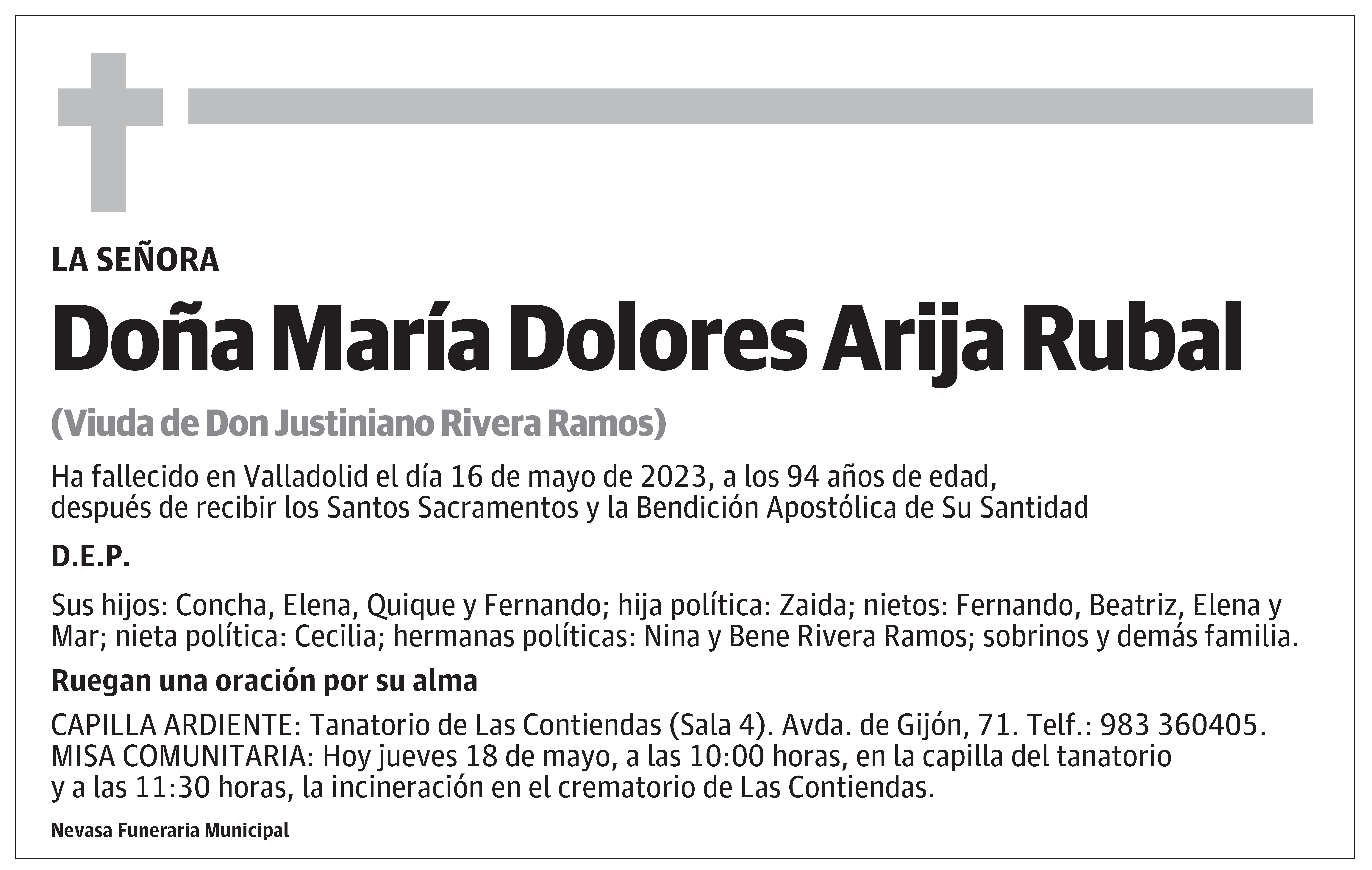 María Dolores Arija Rubal
