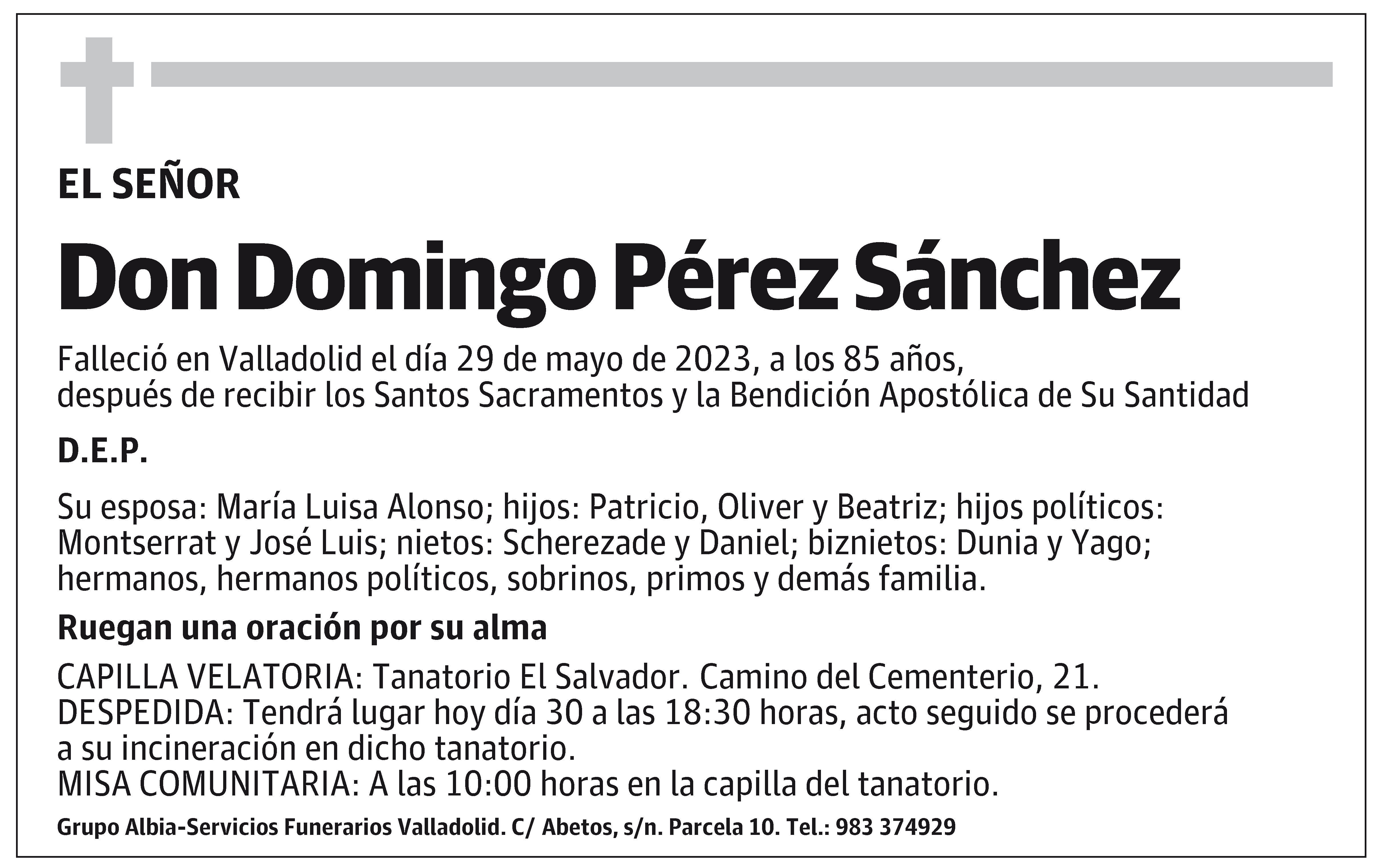 Domingo Pérez Sánchez