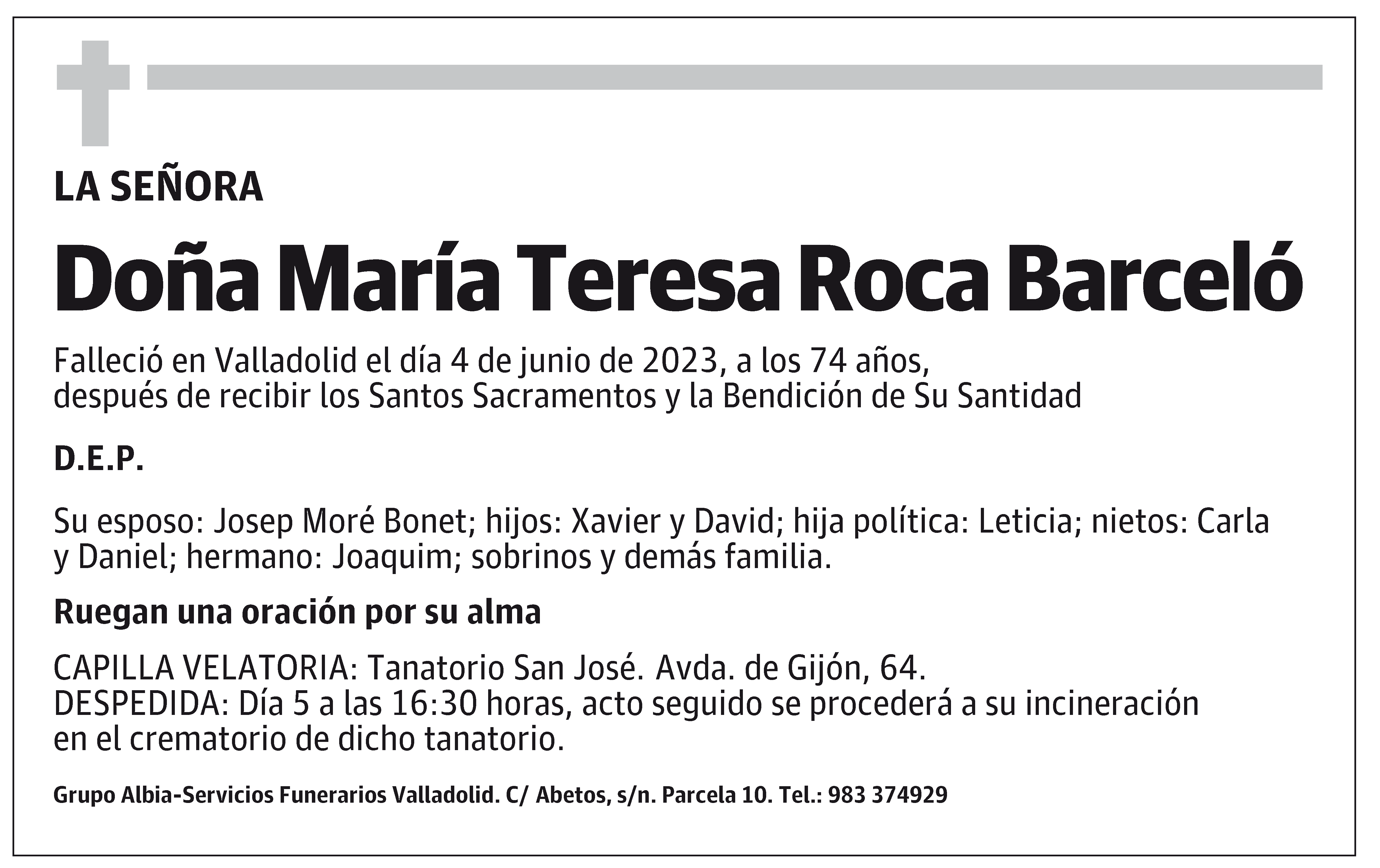 María Teresa Roca Barceló