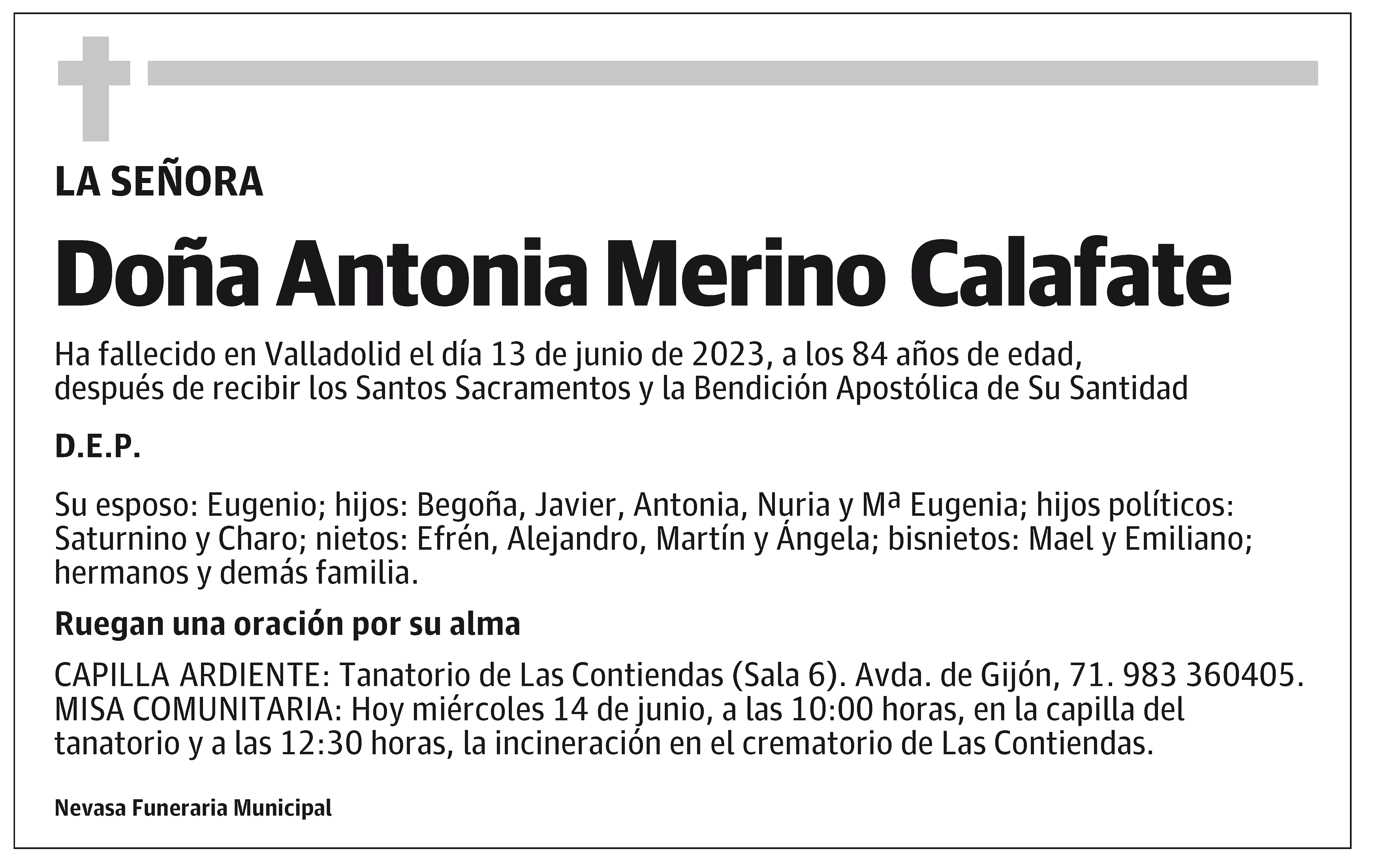 Antonia Merino Calafate