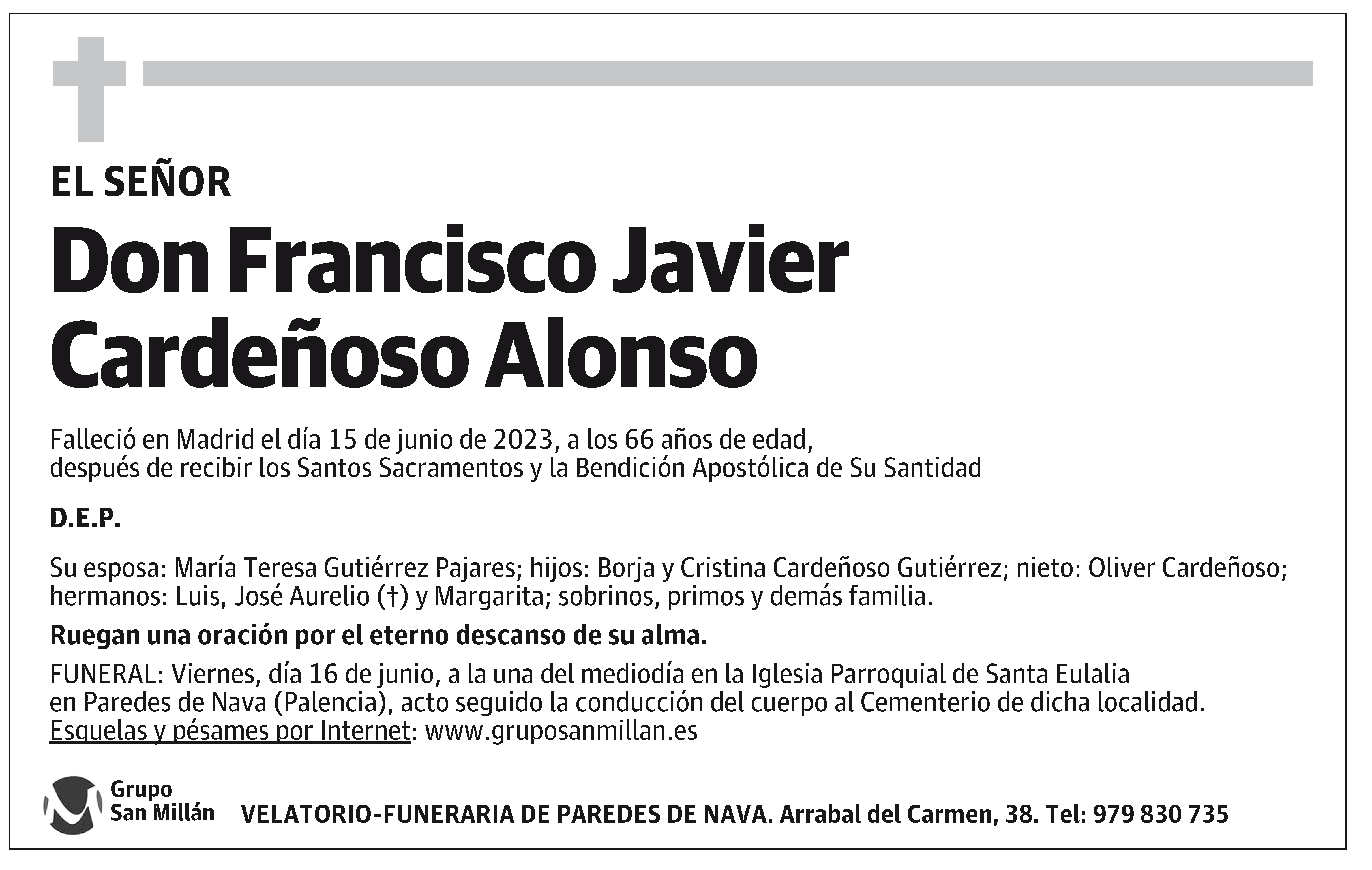 Francisco Javier Cardeñoso Alonso