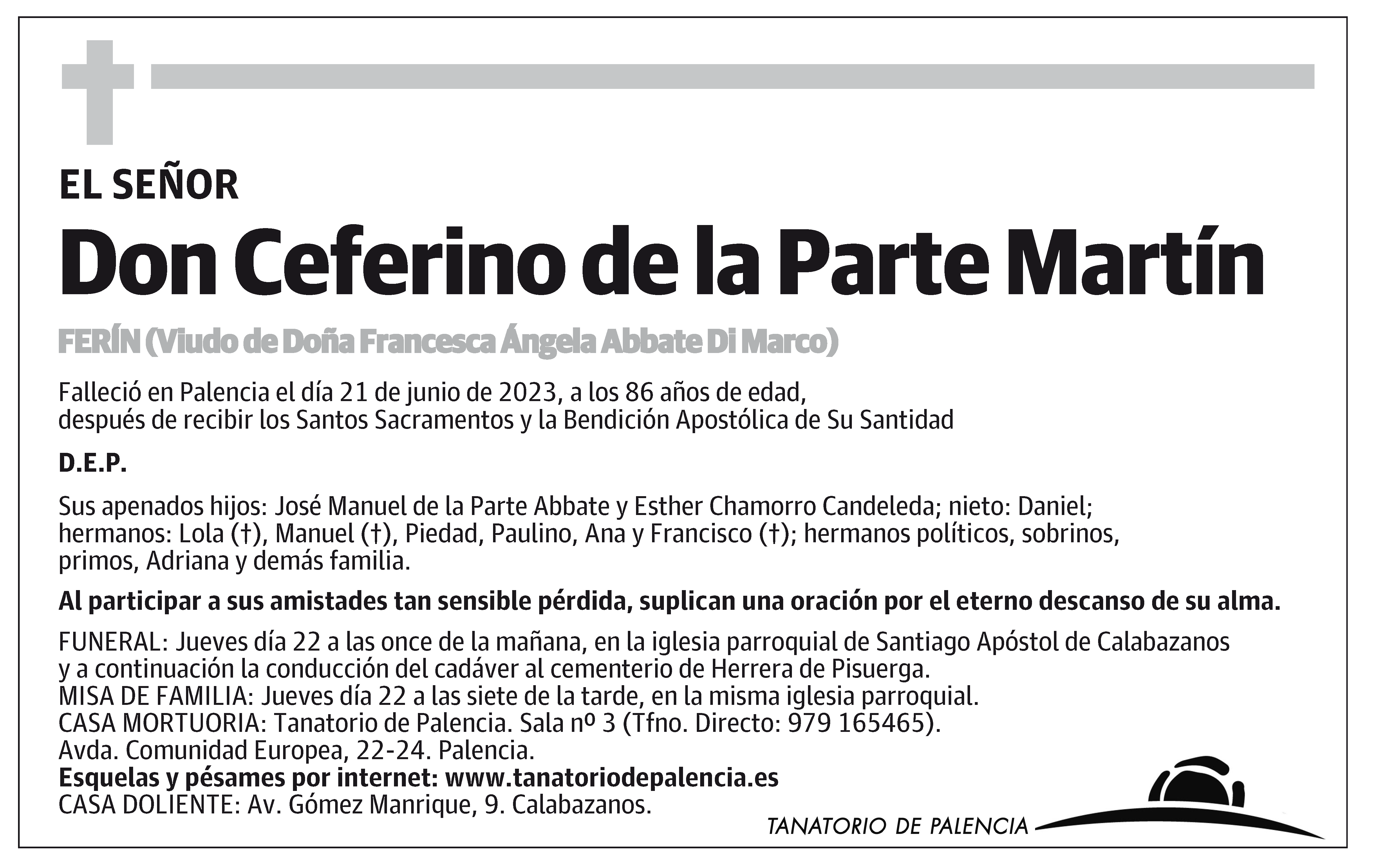 Ceferino de la Parte Martín