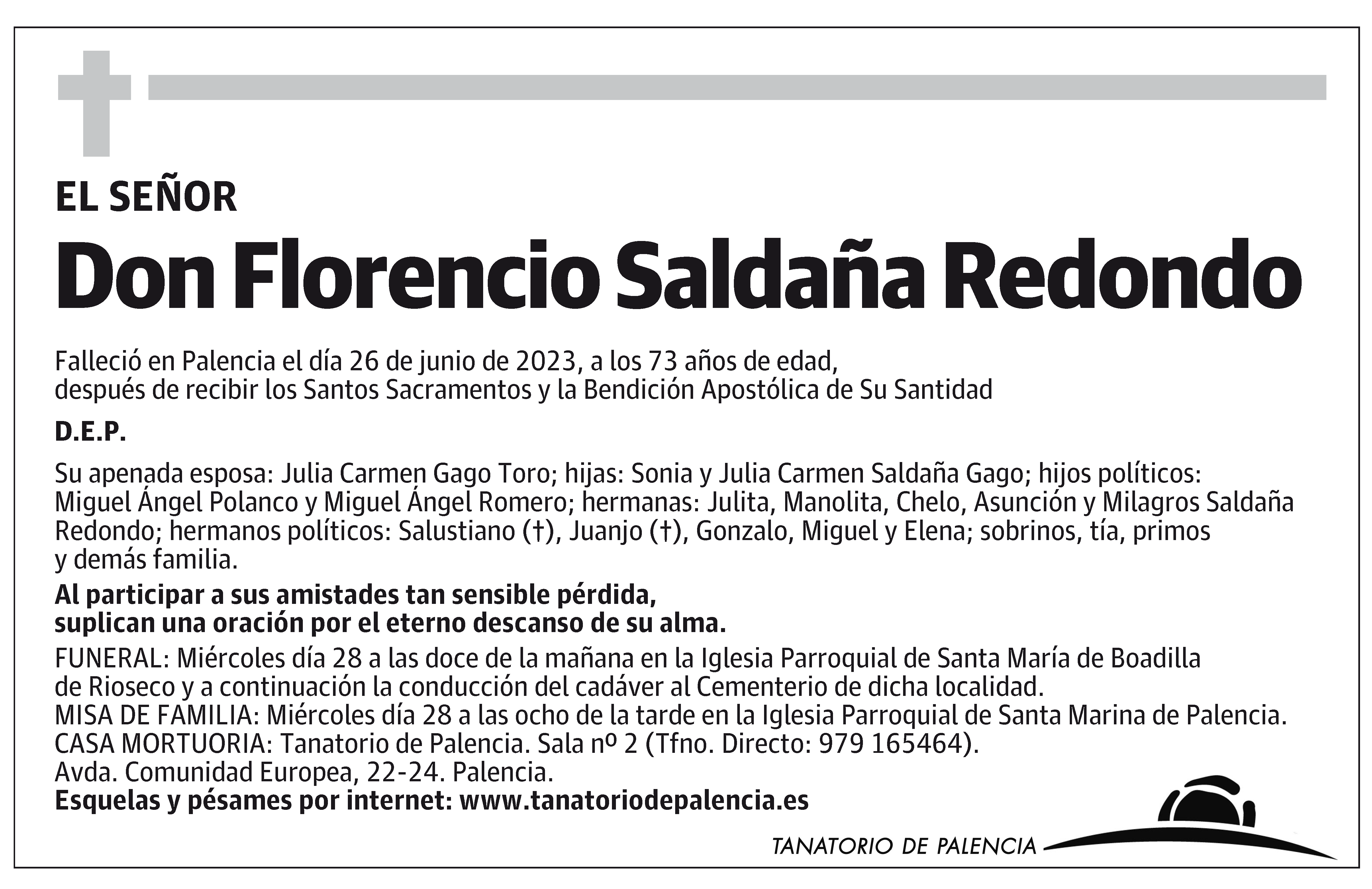 Florencio Saldaña Redondo