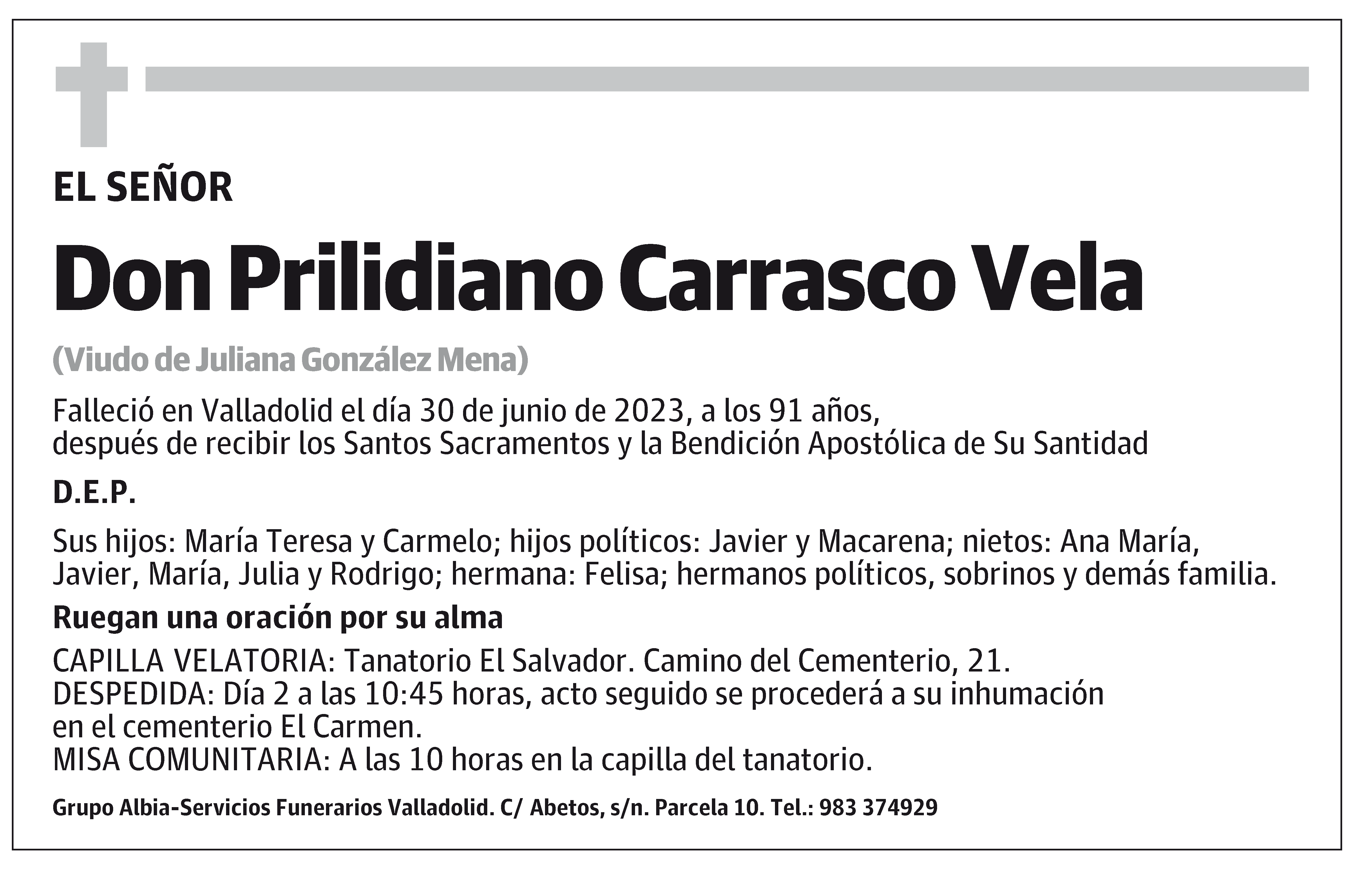 Prilidiano Carrasco Vela