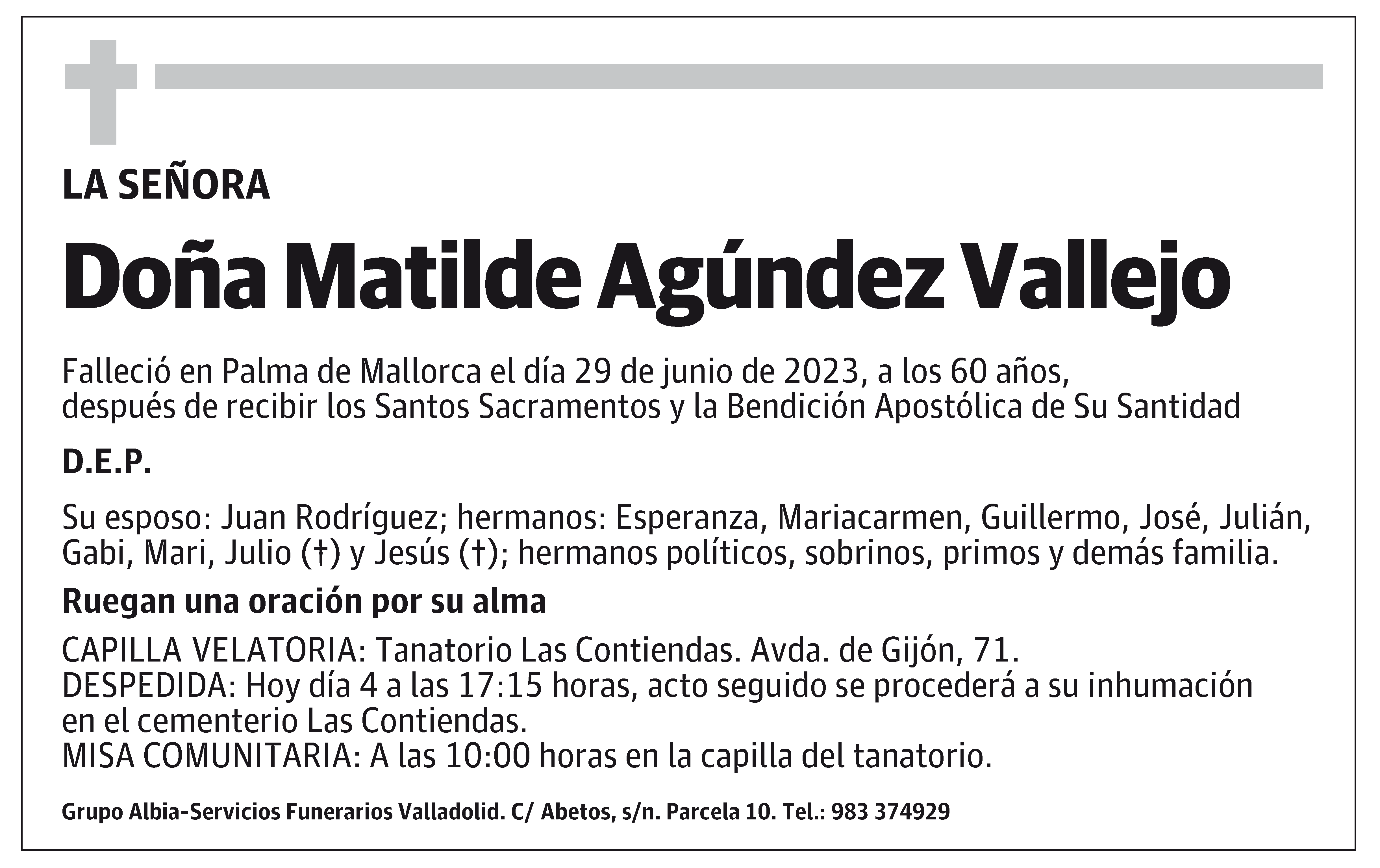 Matilde Agúndez Vallejo