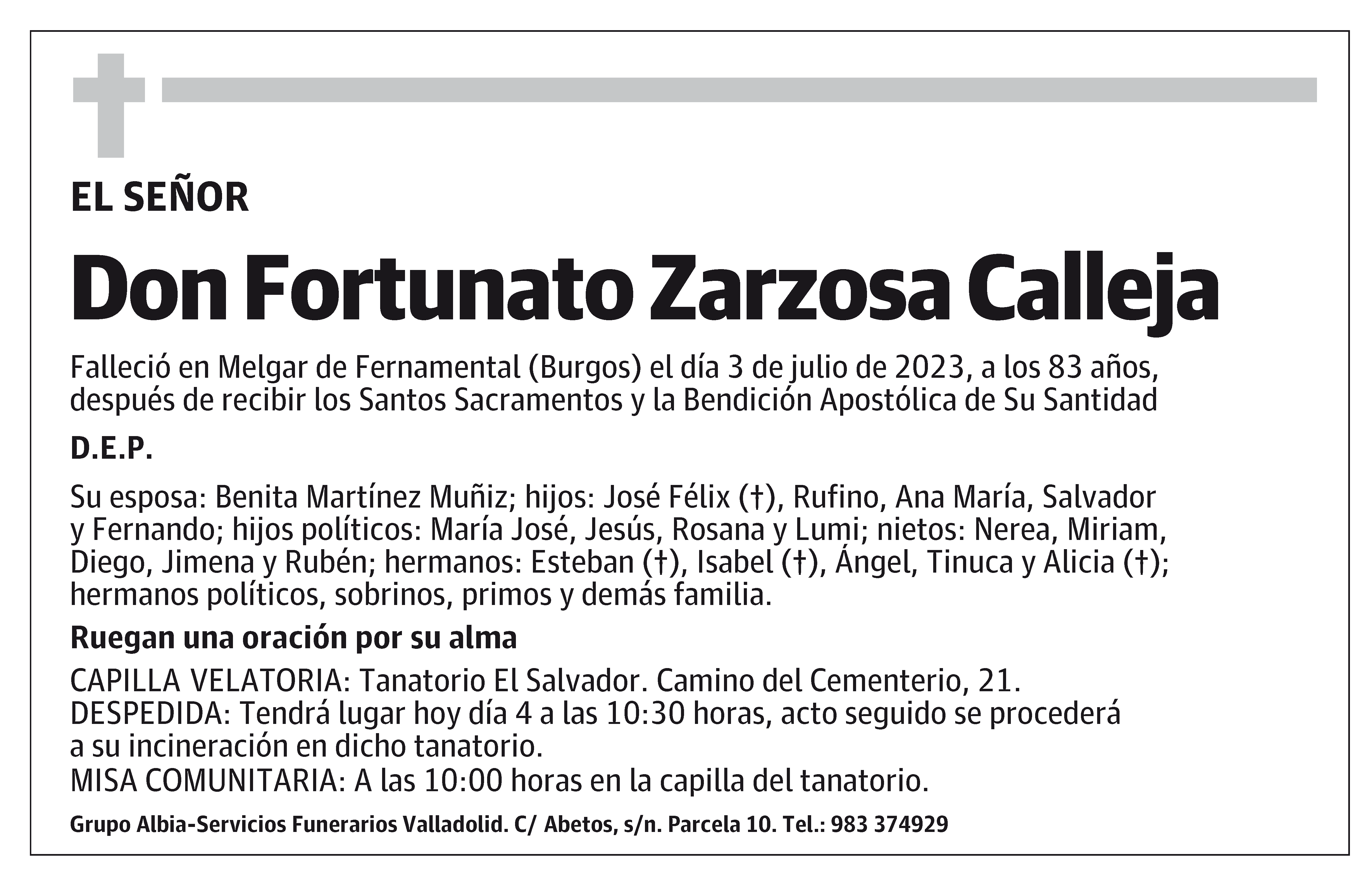 Fortunato Zarzosa Calleja