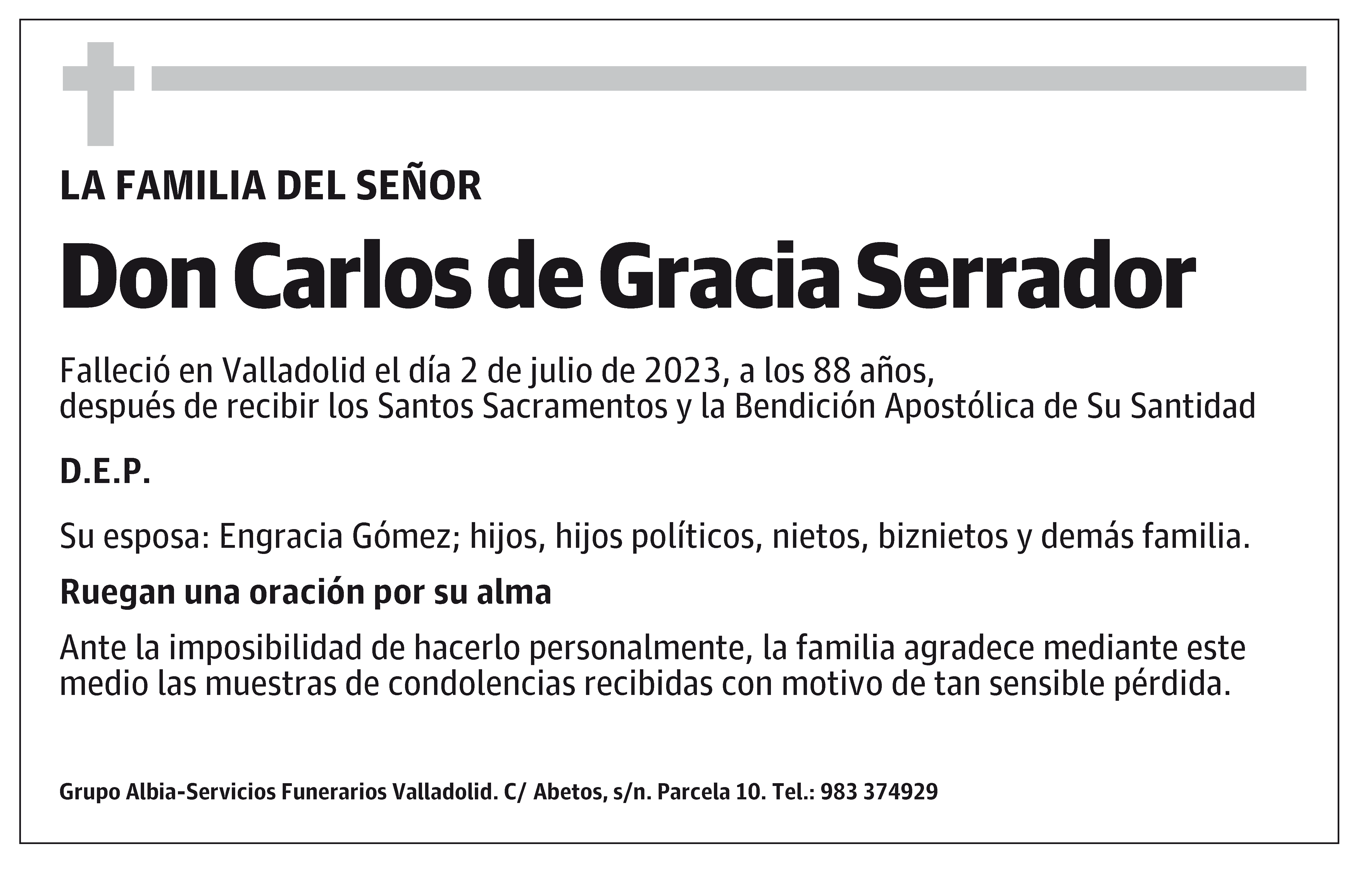 Carlos de Gracia Serrador