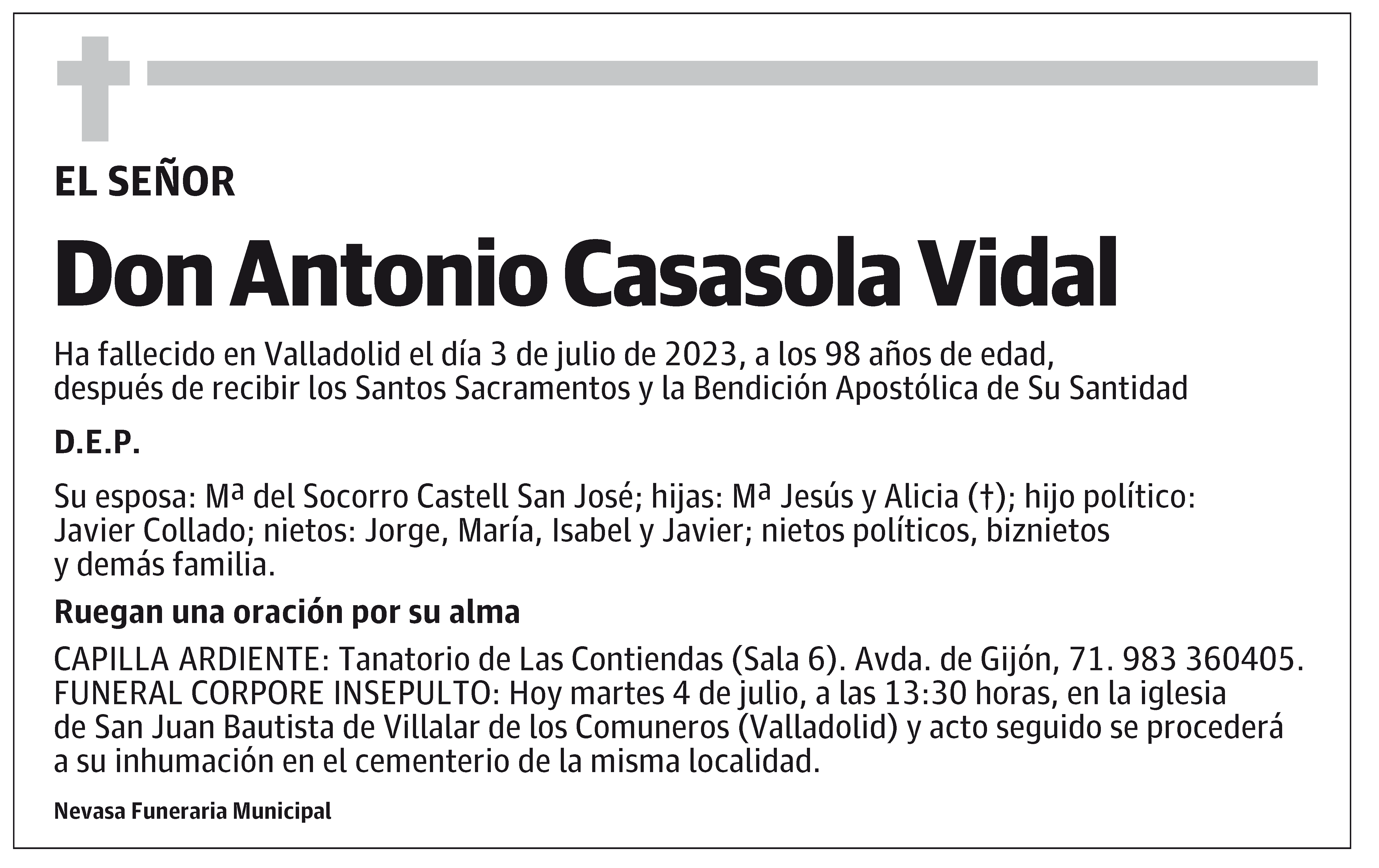 Antonio Casasola Vidal