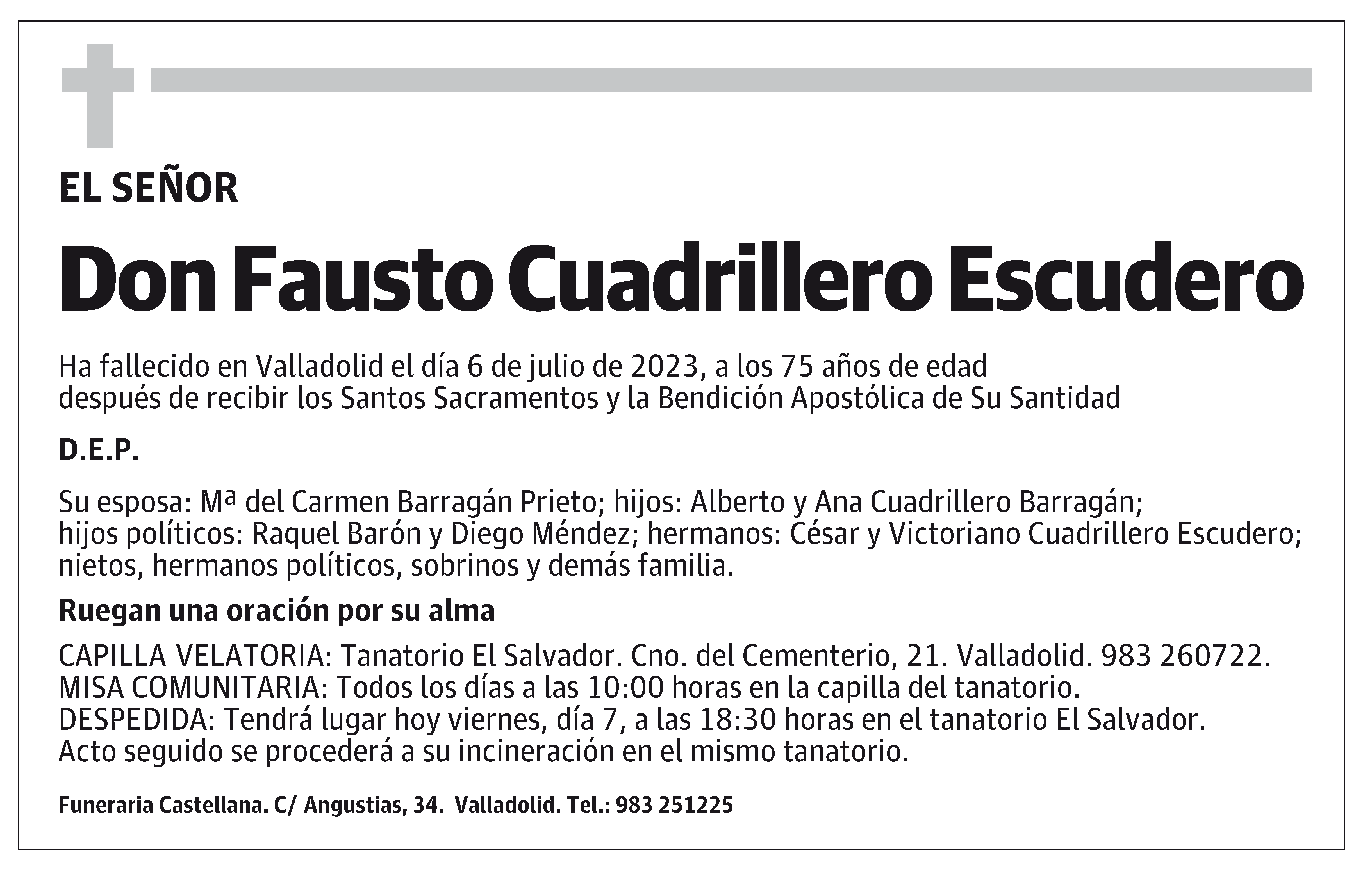Fausto Cuadrillero Escudero