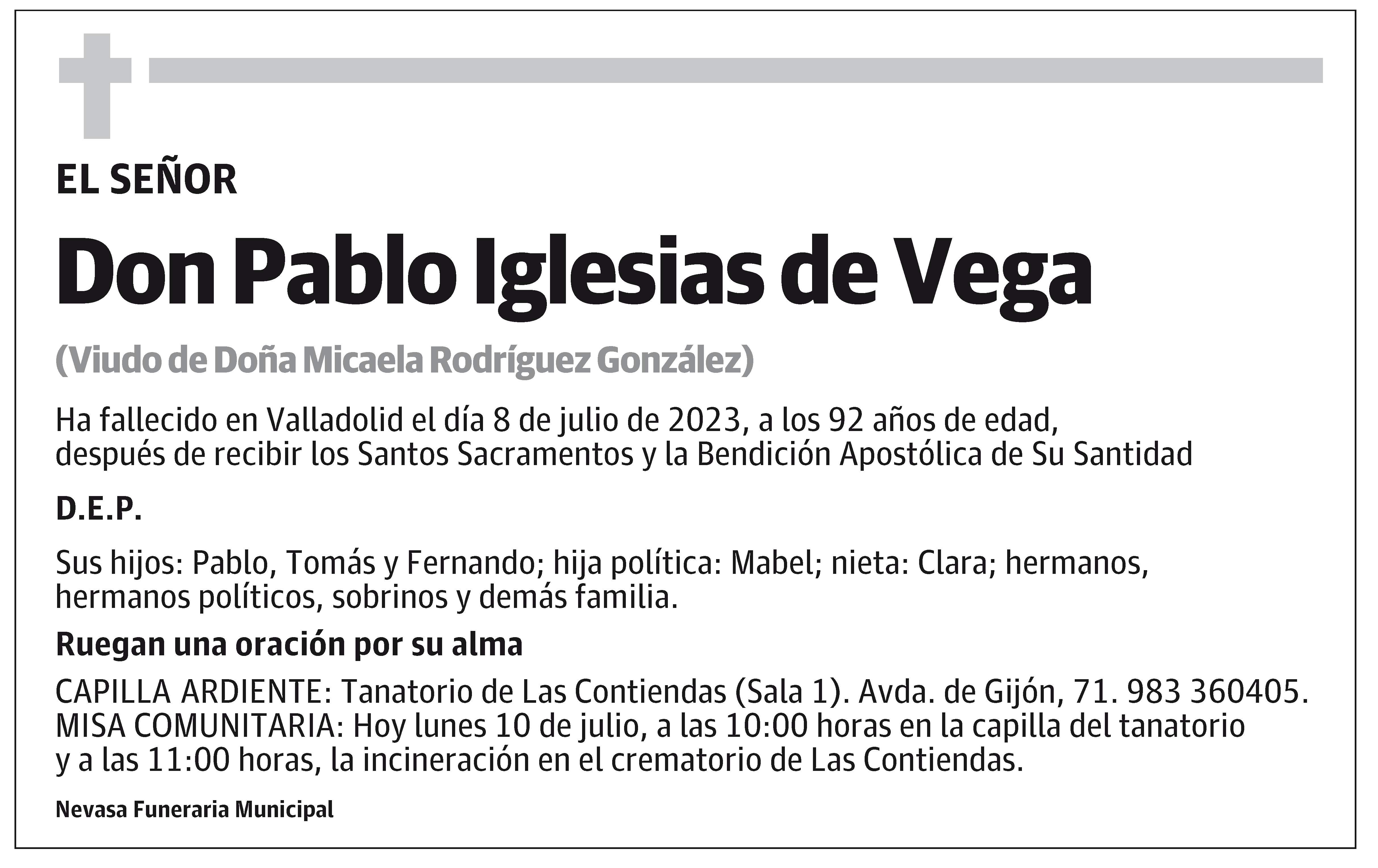 Pablo Iglesias de Vega