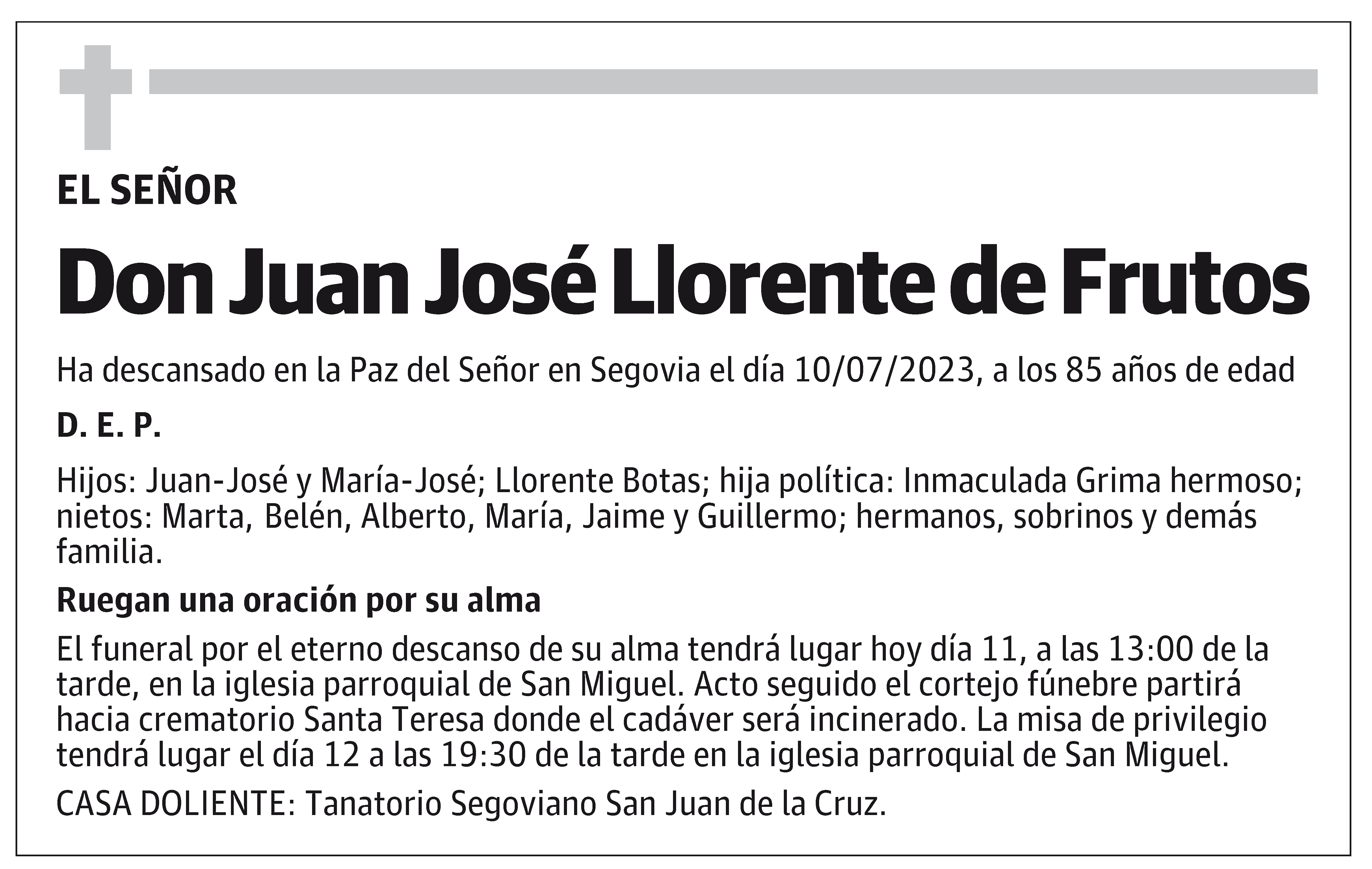 Juan José Llorente de Frutos