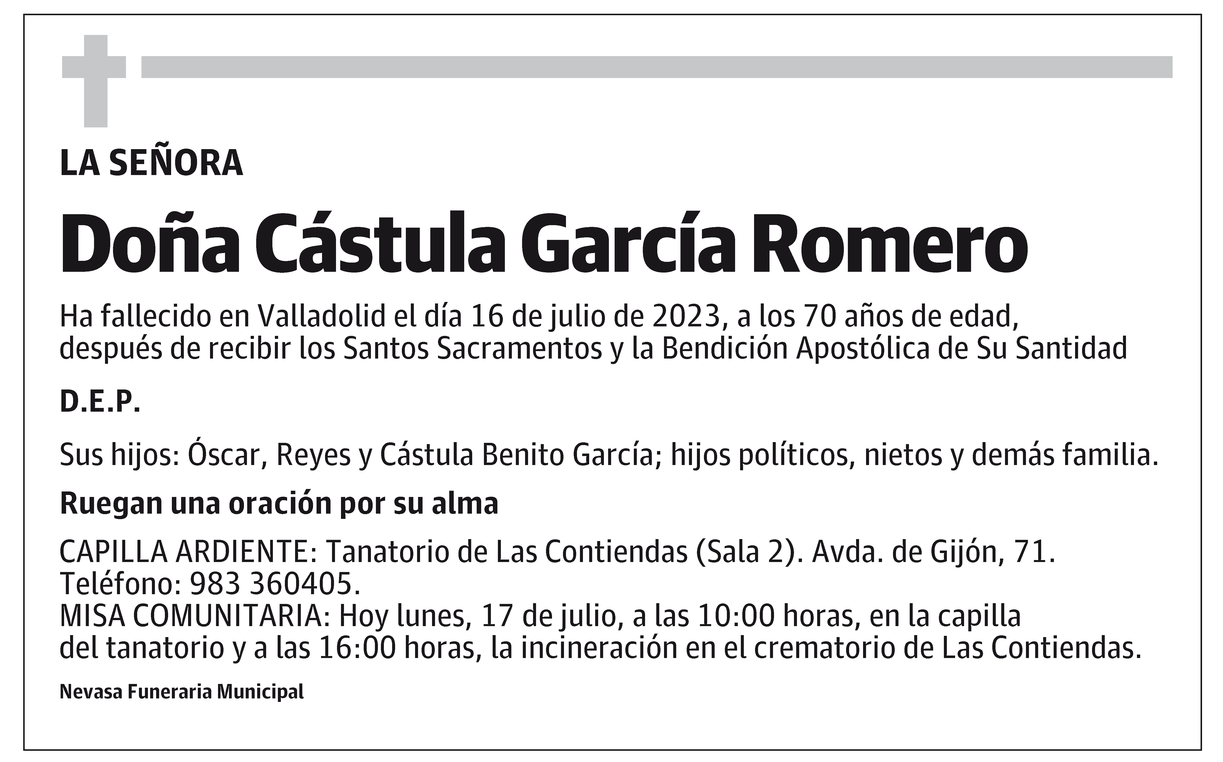 Cástula García Romero