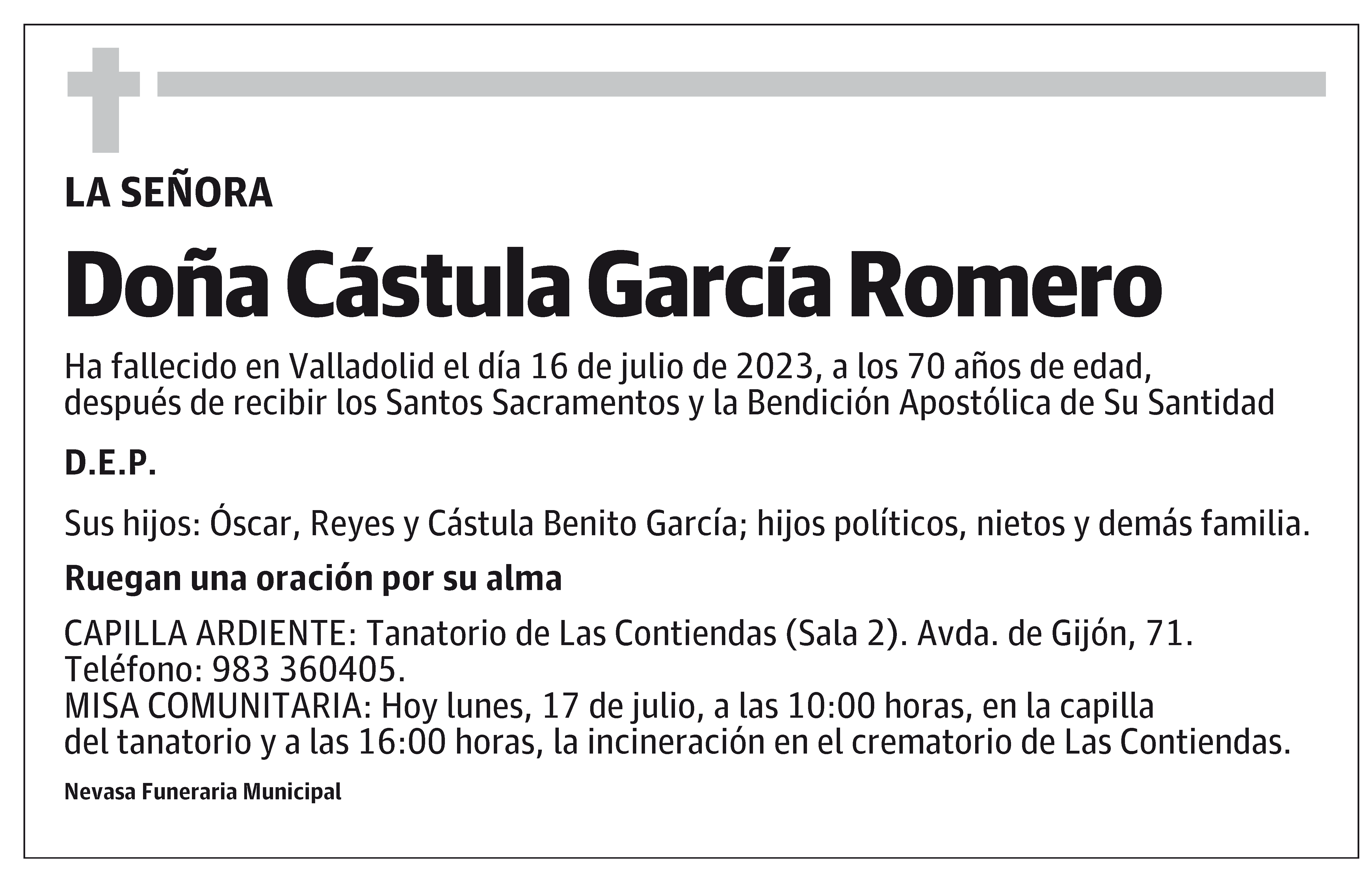 Cástula García Romero