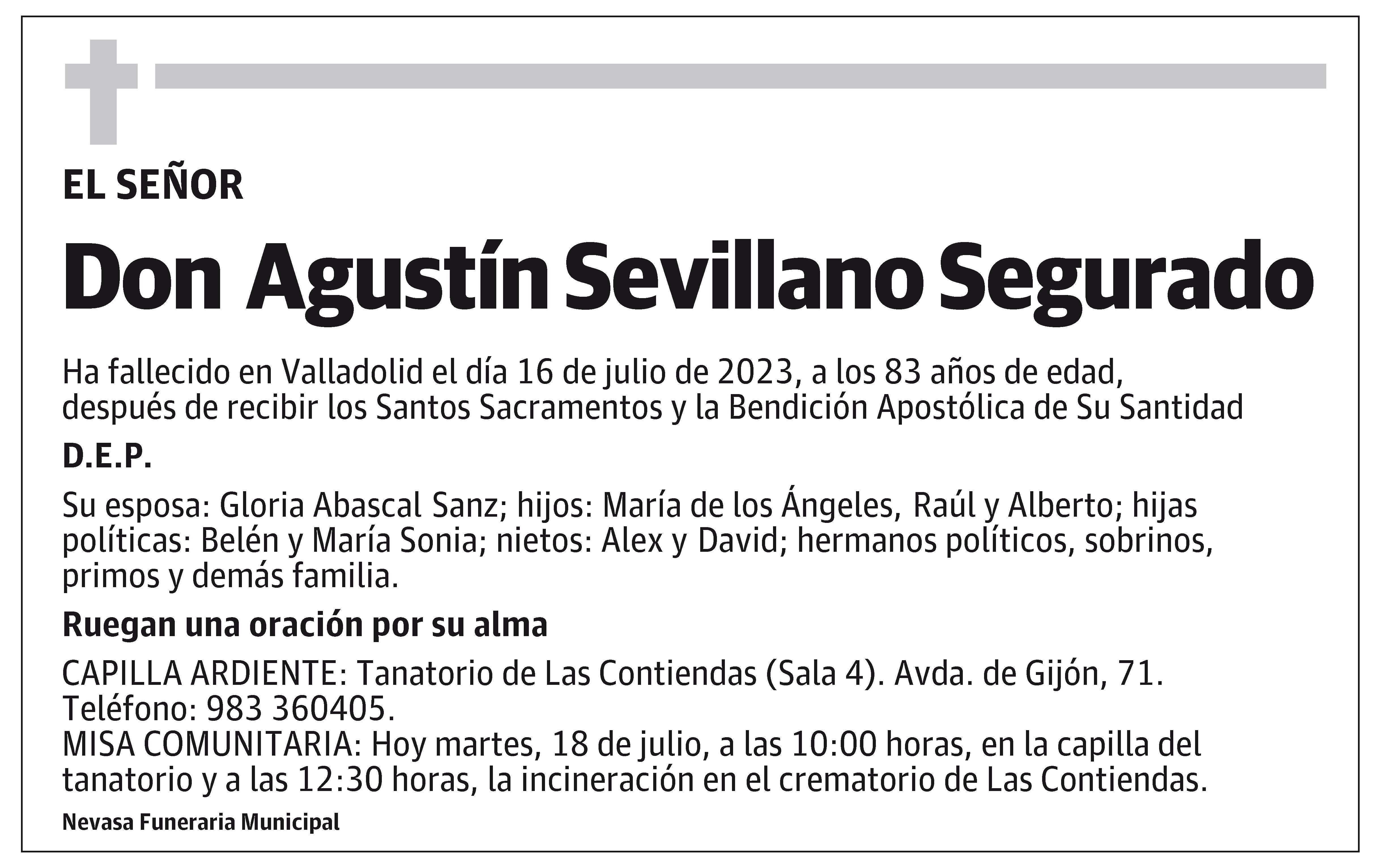 Agustín Sevillano Segurado