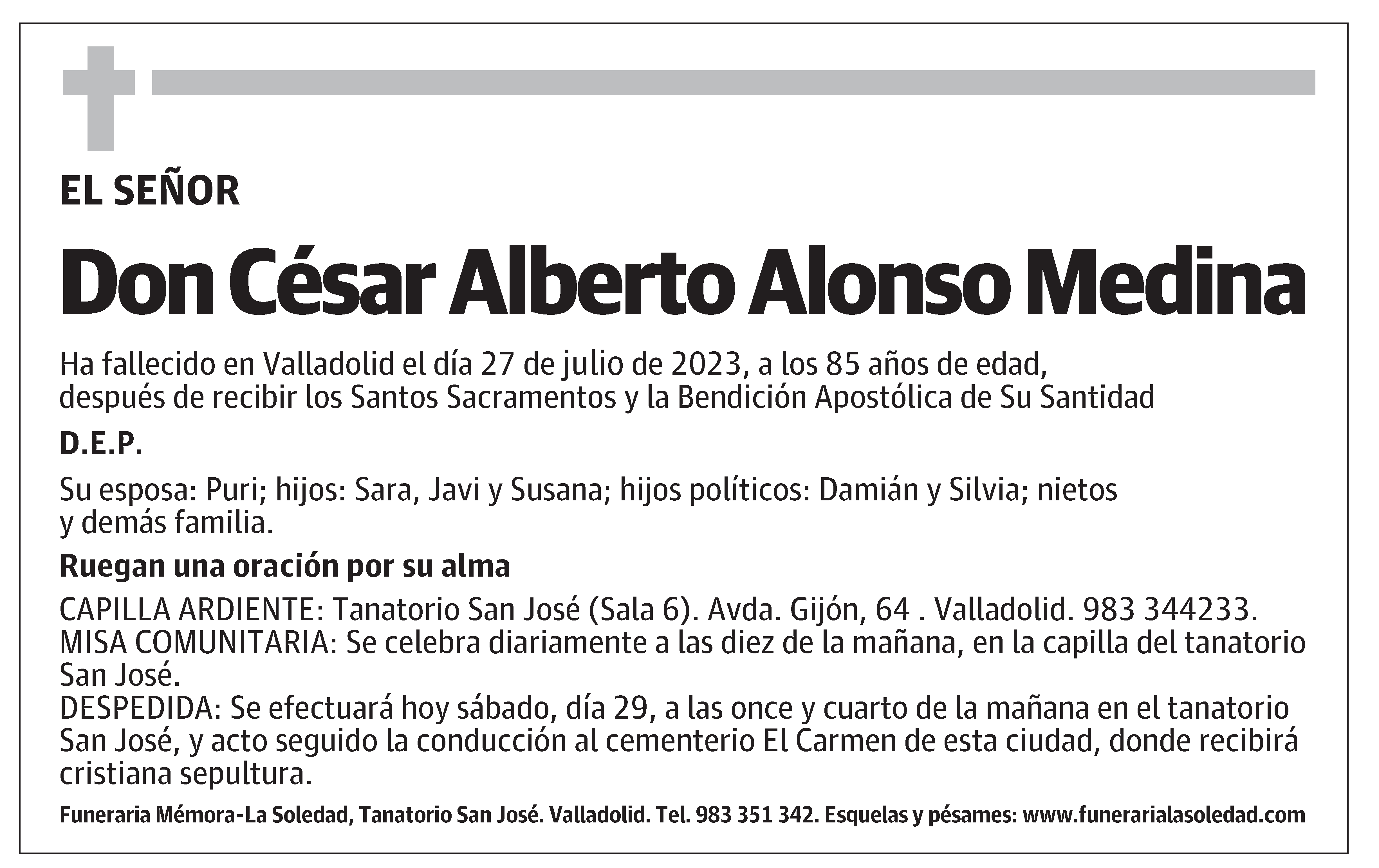 César Alberto Alonso Medina
