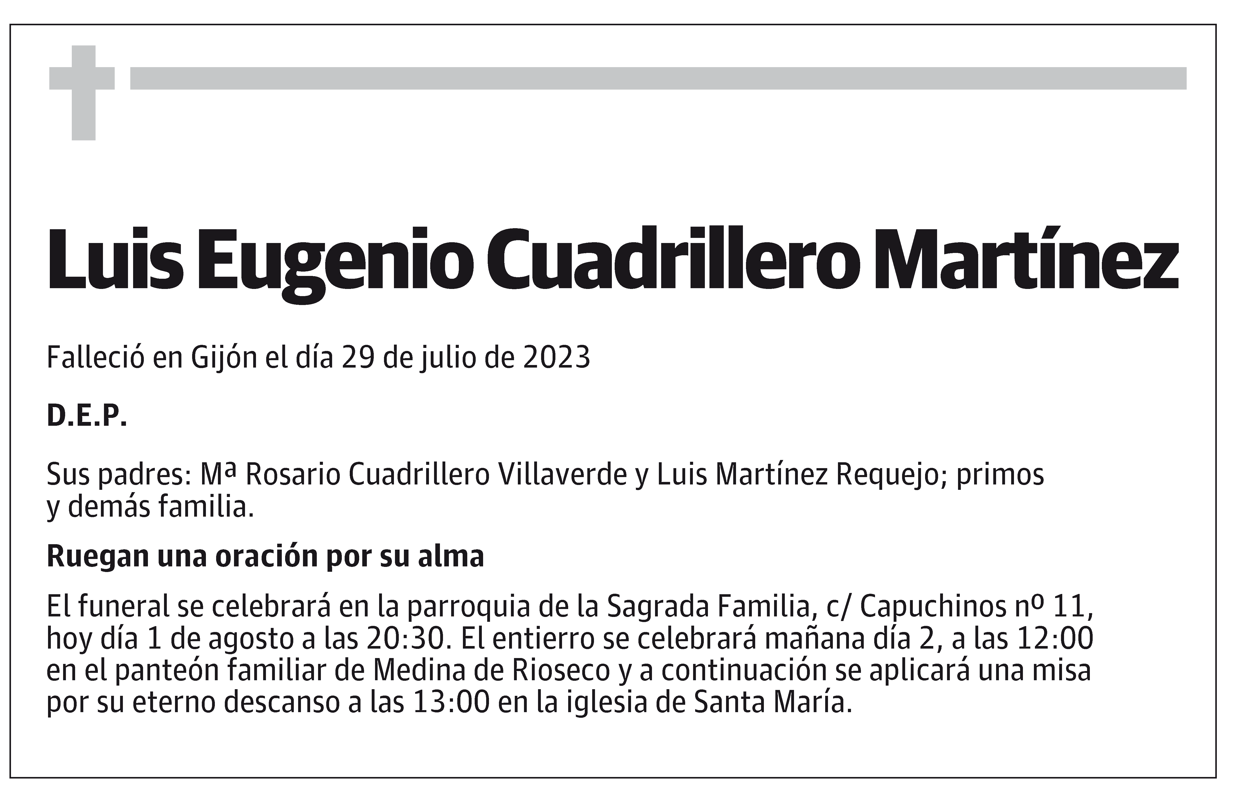 Luis Eugenio Cuadrillero Martínez