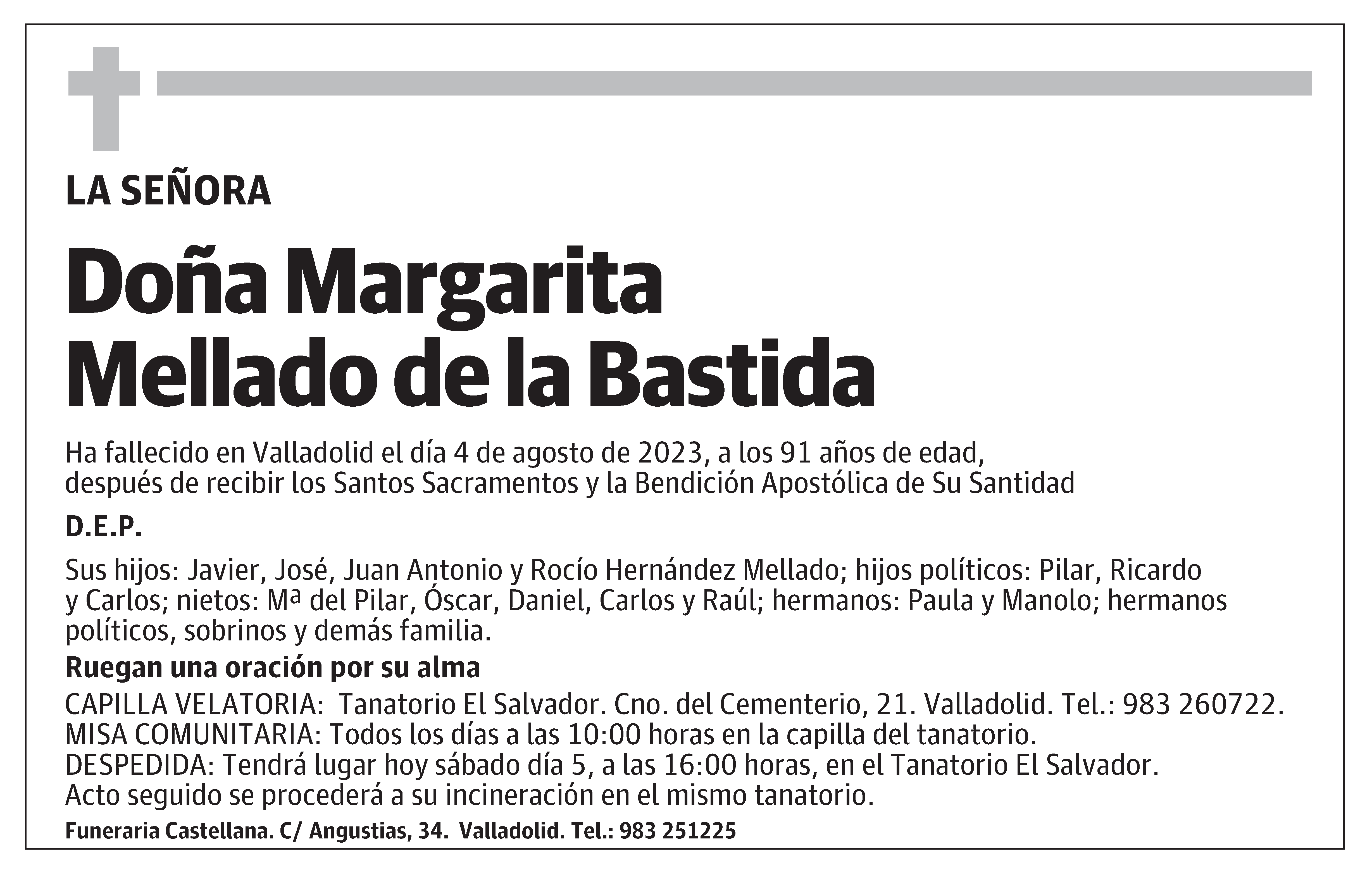 Margarita Mellado de la Bastida