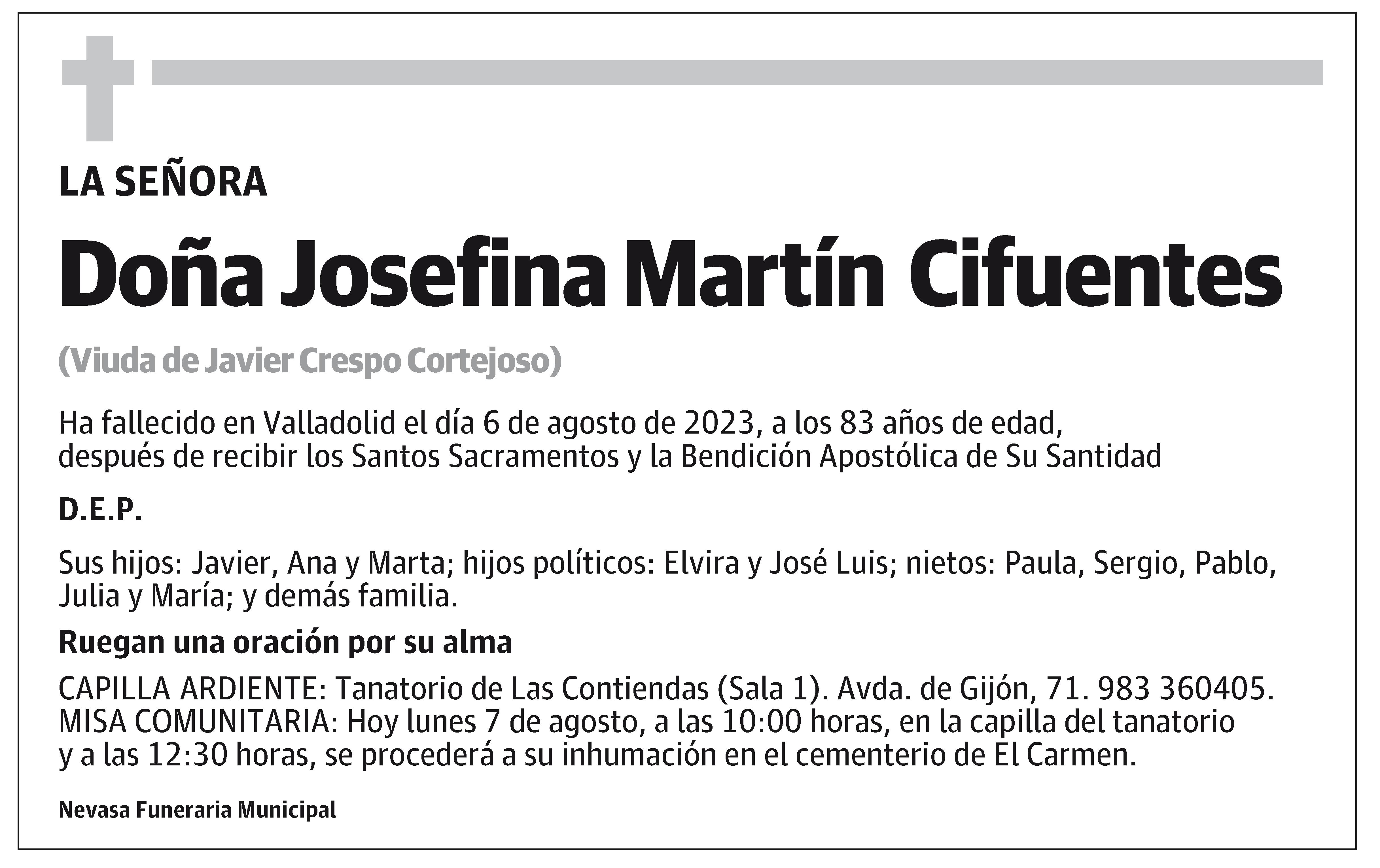 Josefina Martín Cifuentes