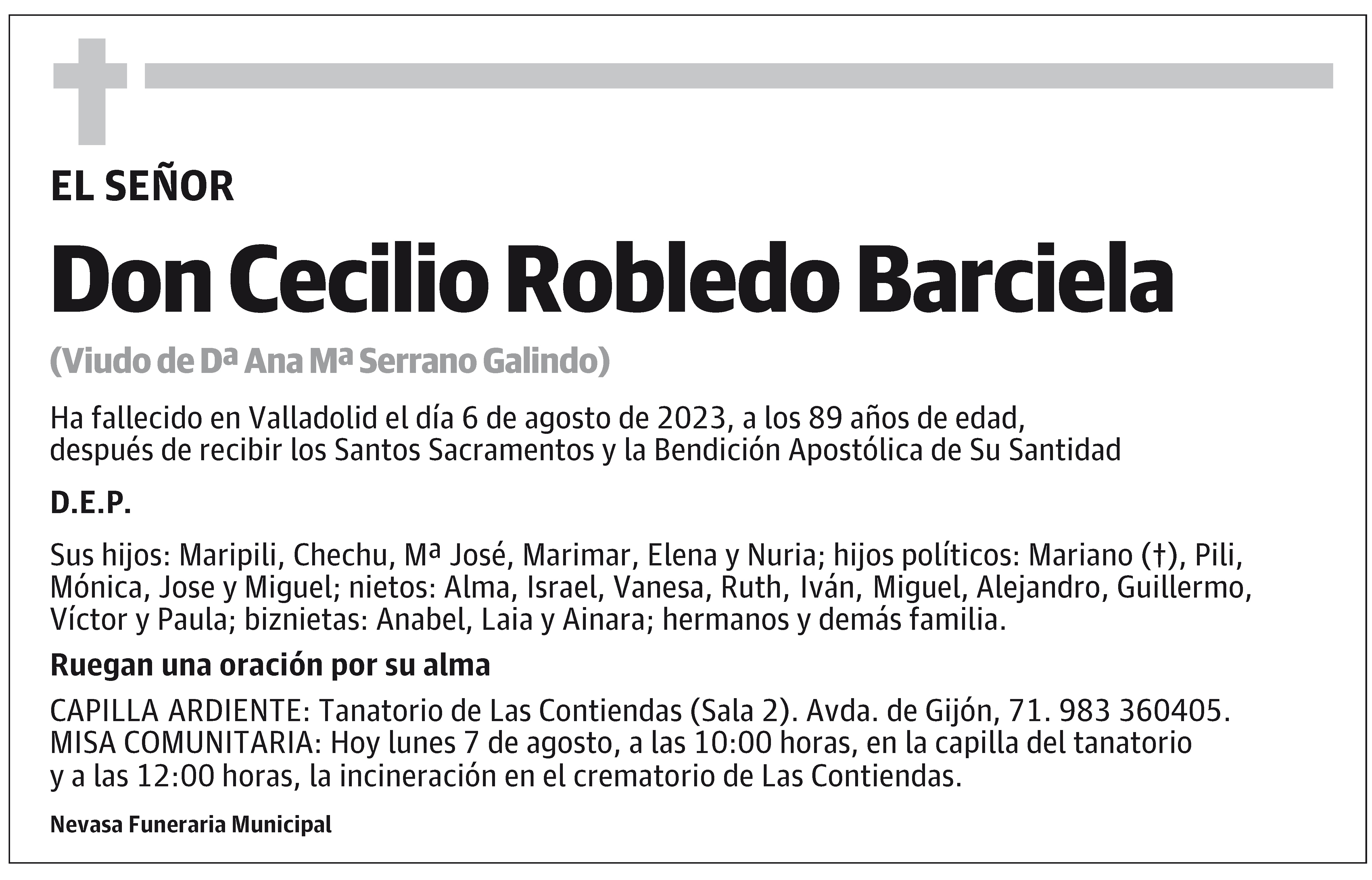 Cecilio Robledo Barciela